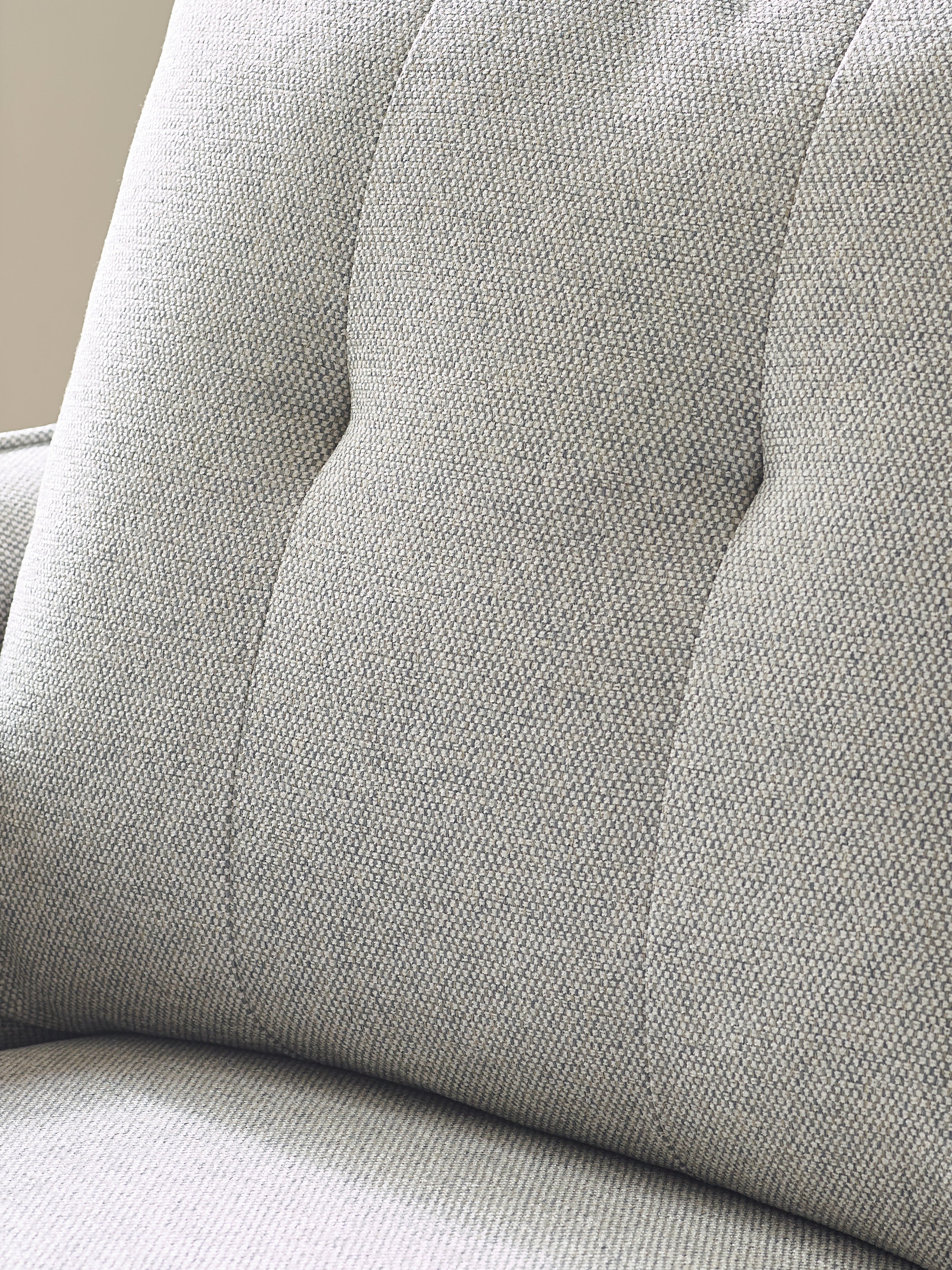 Remy 3 Seater Light Grey Fabric Sofa