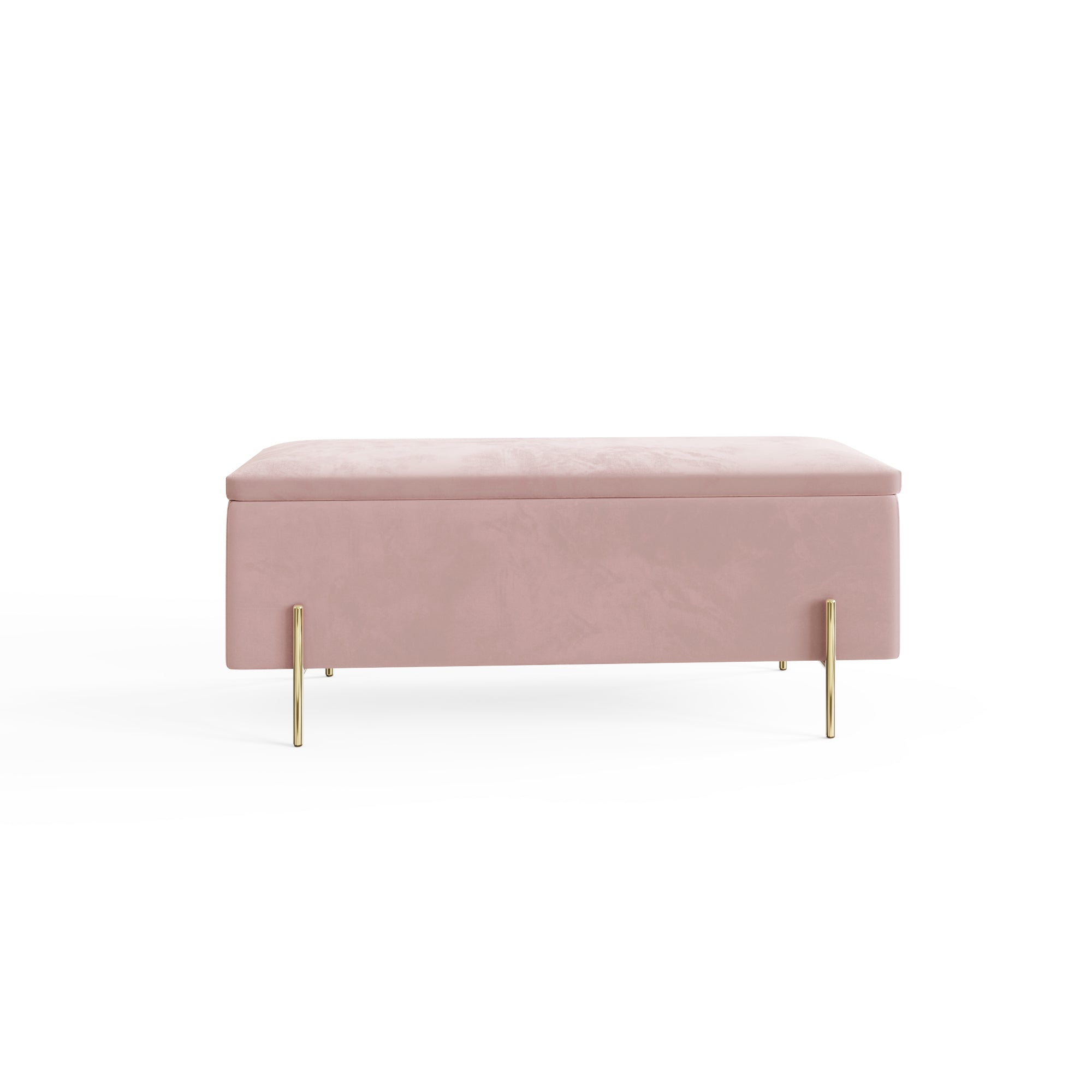 Mystica Ottoman Storage Bench Blush Pink