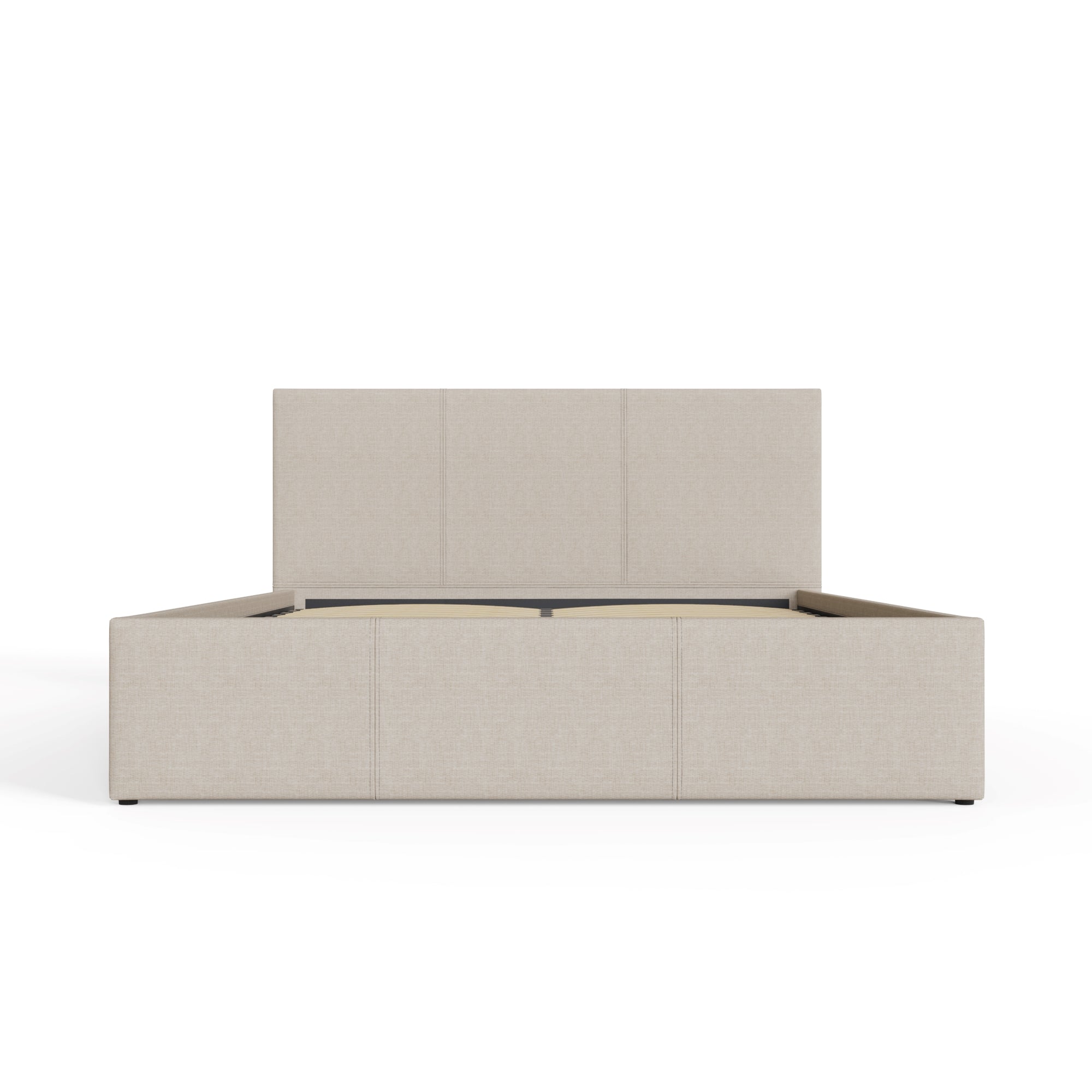 End Lift Ottoman Bed Frame - Natural