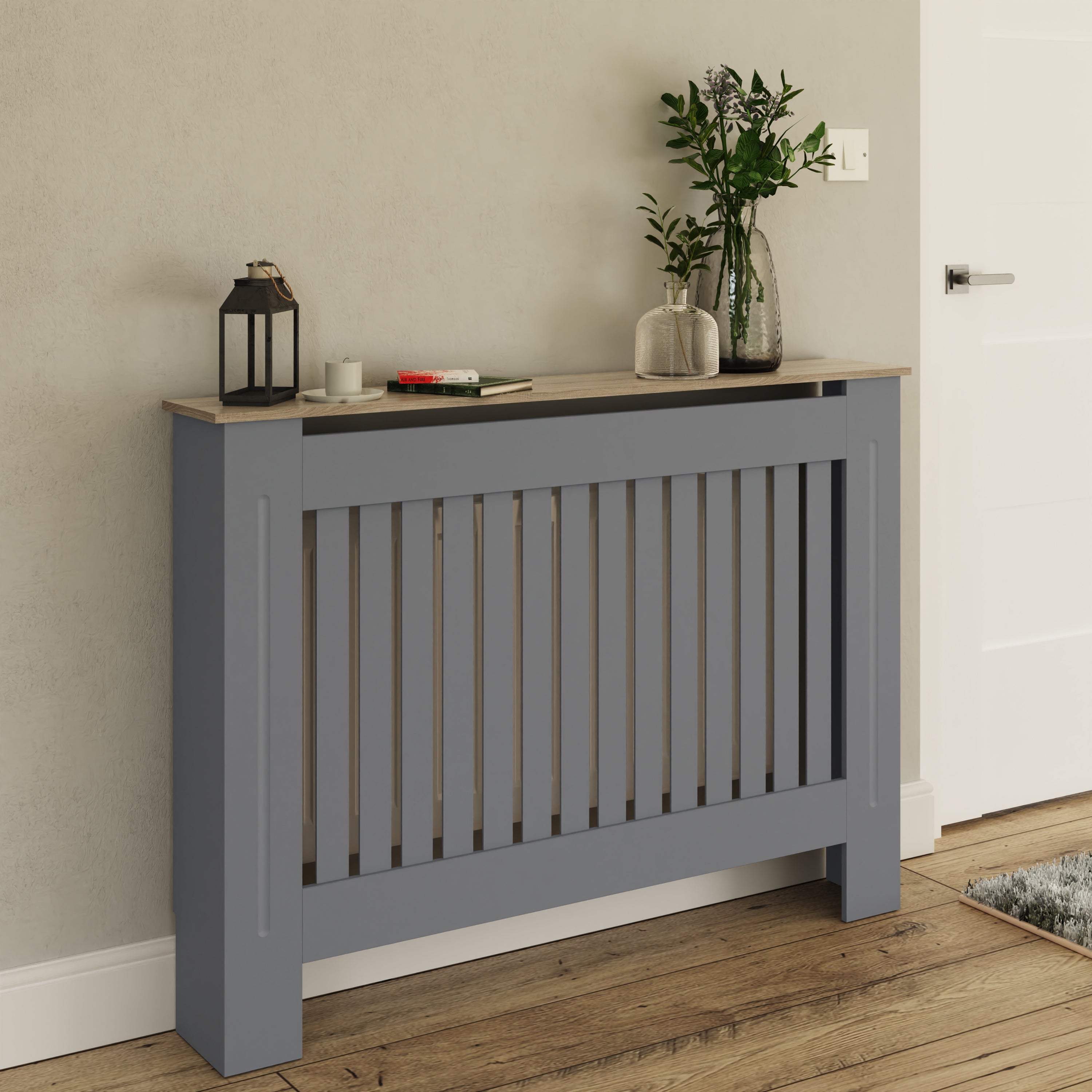 Longslow Radiator Cover Medium Grey