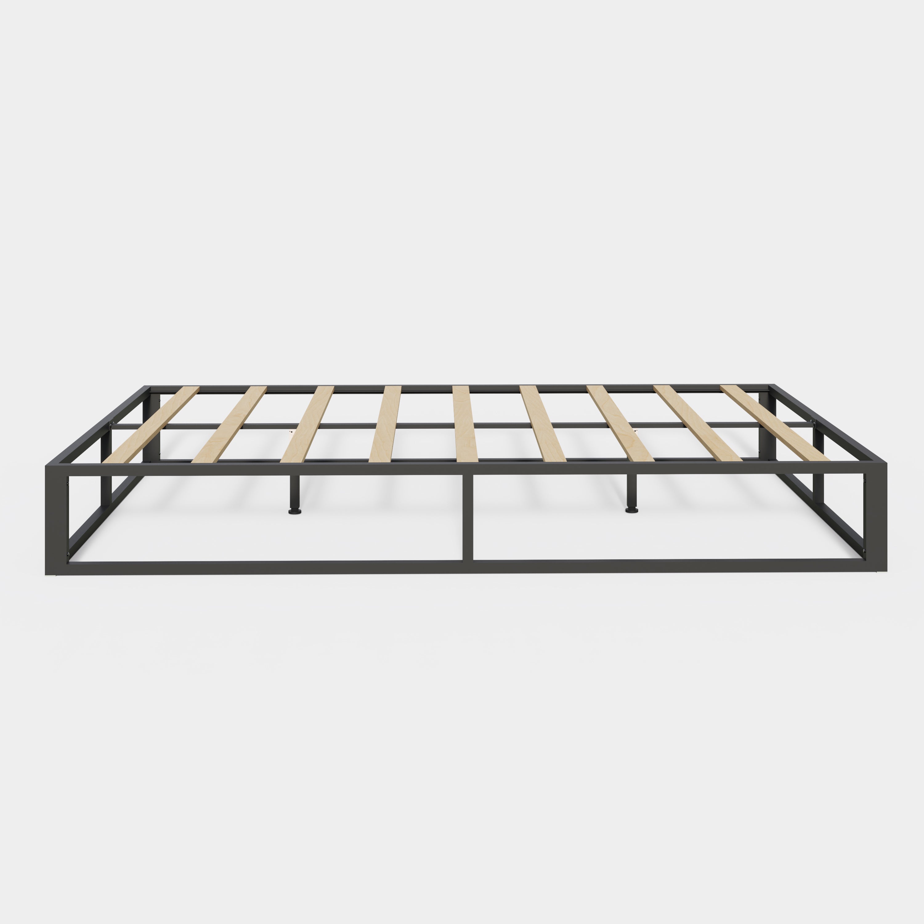 Platform Metal Bed Black