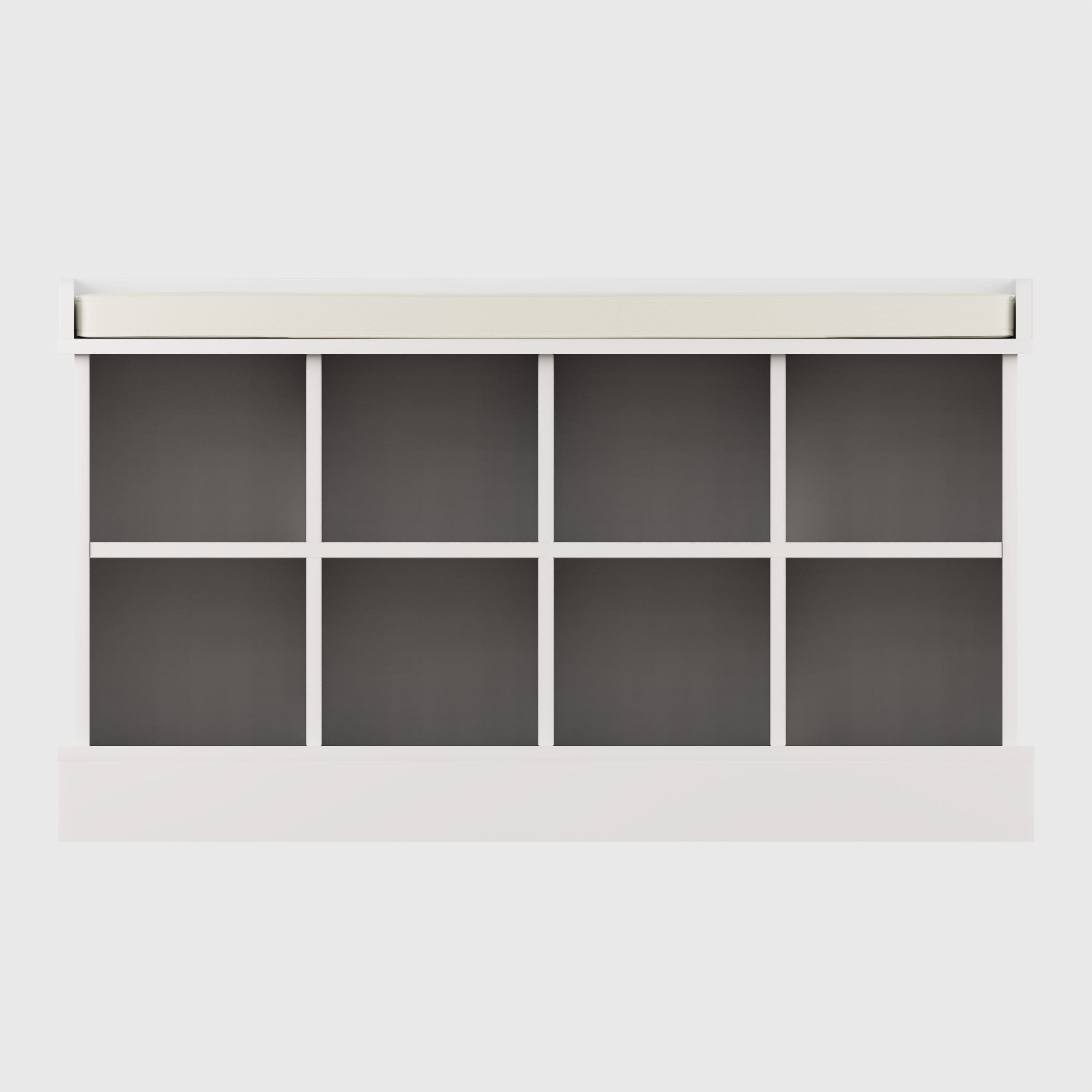 GFW Shoe Bench Kempton Shoe Bench White Bed Kings