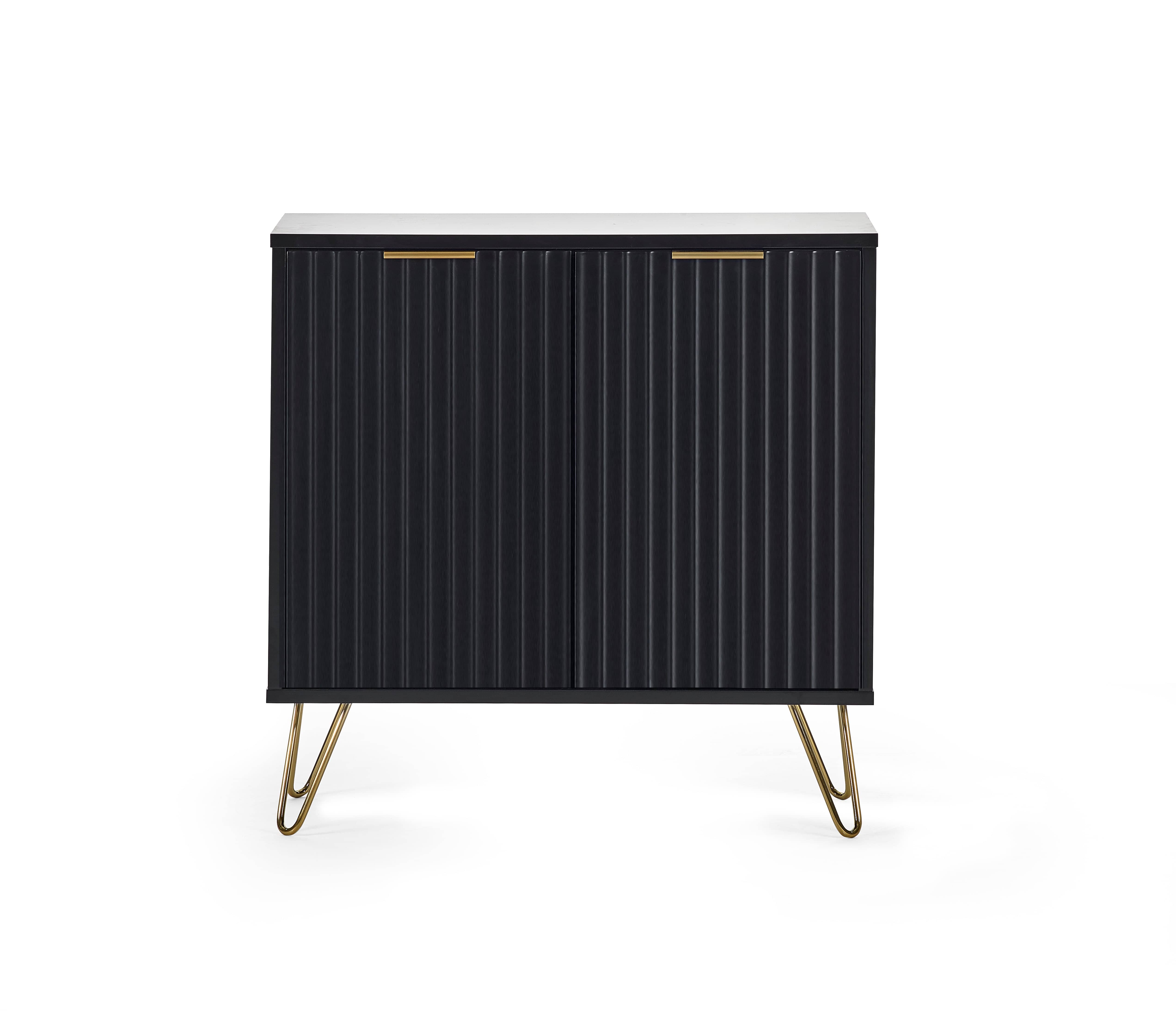 Julian Bowen Sideboard Murano Compact Sideboard - Matt Black Bed Kings