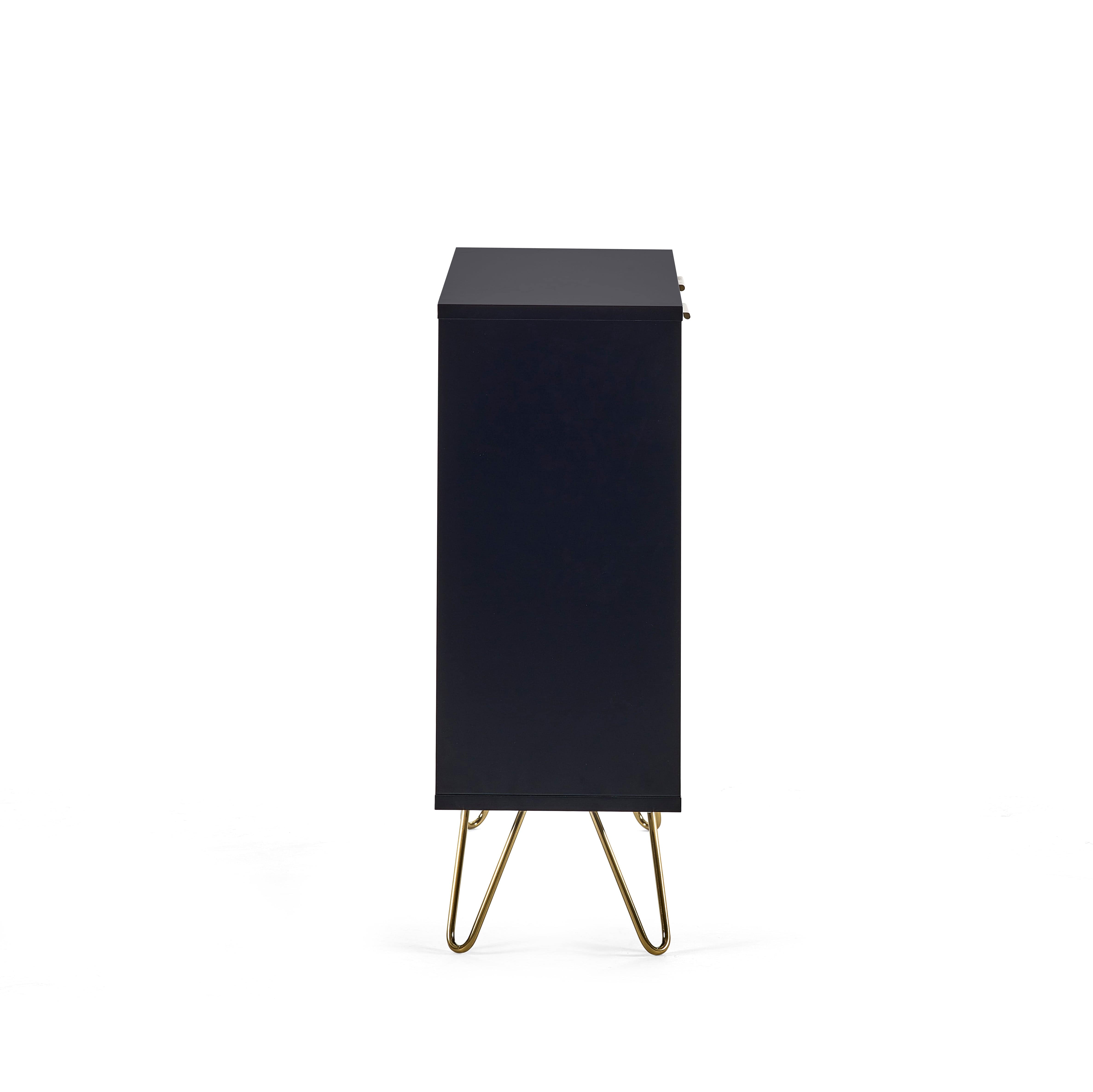 Julian Bowen Sideboard Murano Compact Sideboard - Matt Black Bed Kings