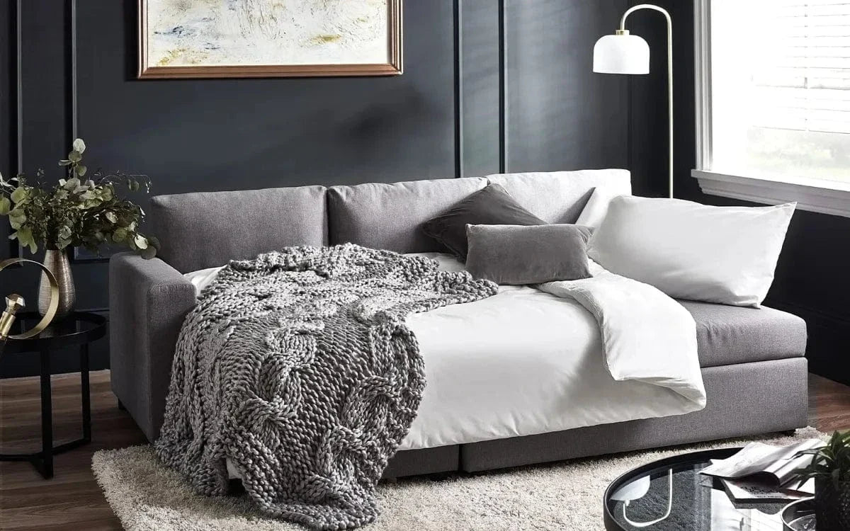 Julian Bowen Sofa Bed Angel Sofabed With Storage - Light Grey Bed Kings