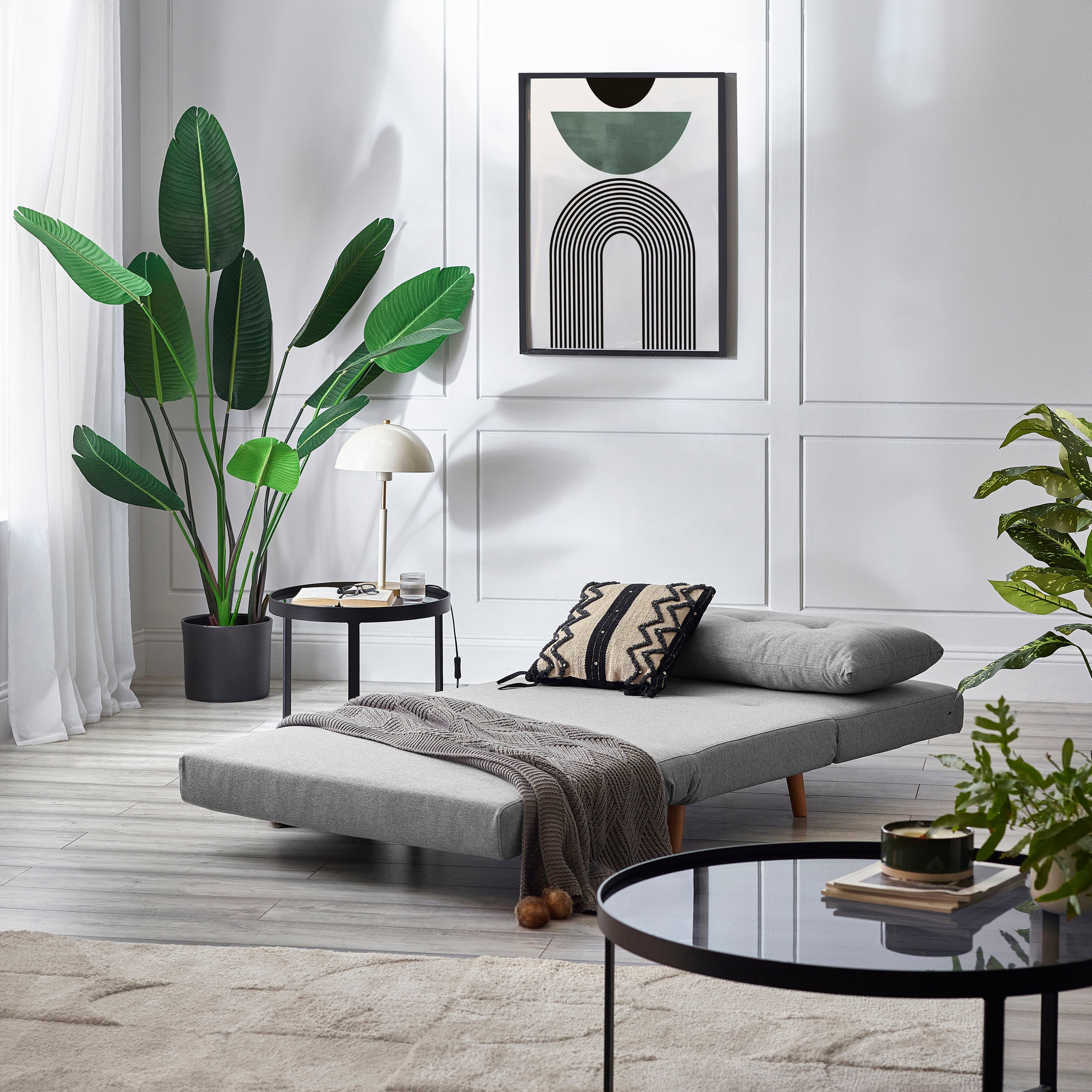 Julian Bowen Sofa Bed Rowan Single Sofabed - Grey Bed Kings