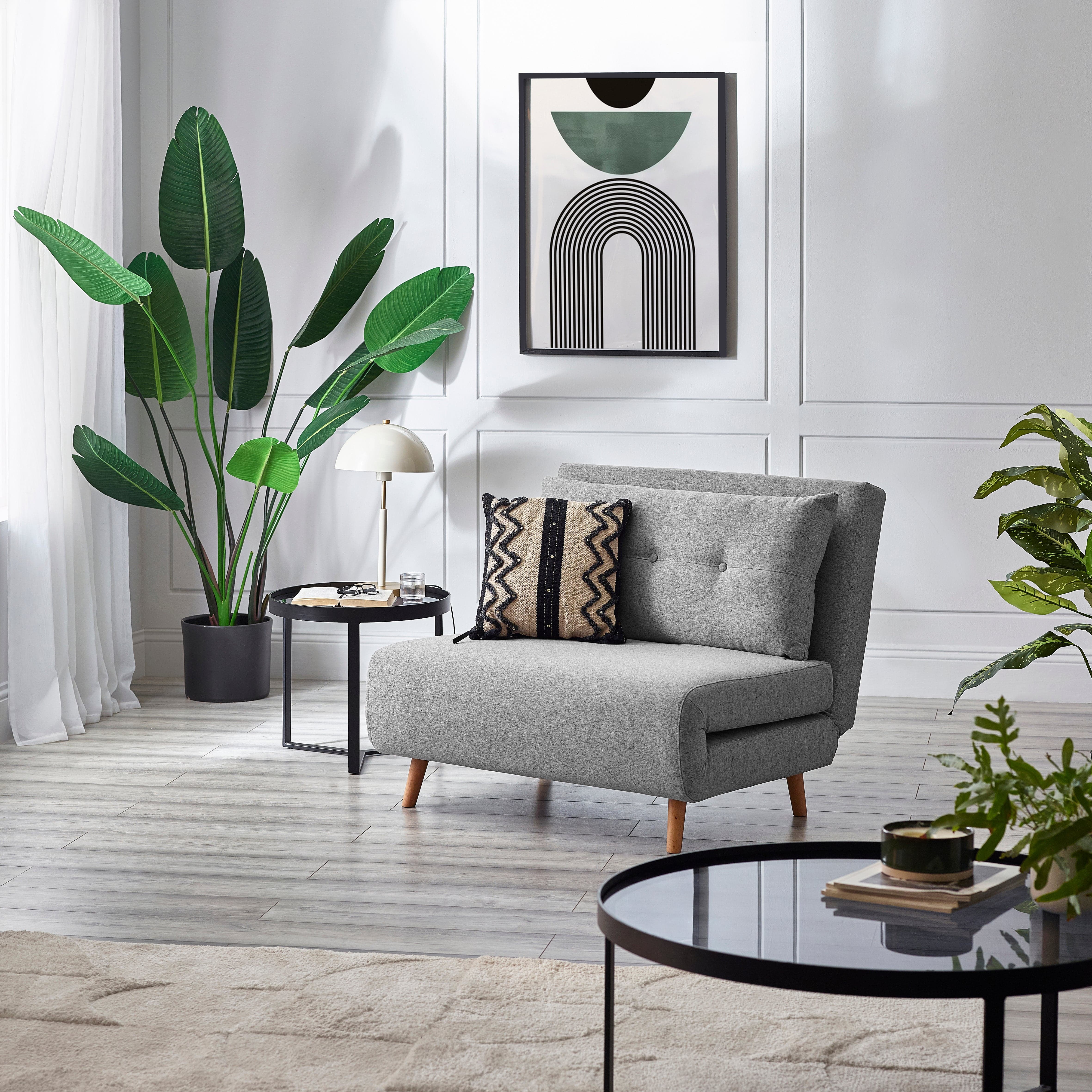 Julian Bowen Sofa Bed Rowan Single Sofabed - Grey Bed Kings