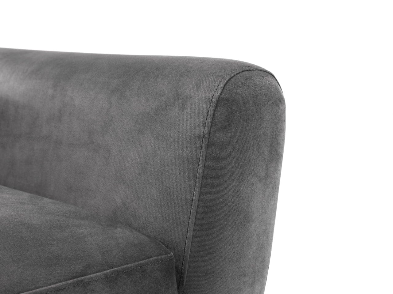 Julian Bowen Sofa Monza 3 Seater In Dark Grey Velvet Bed Kings