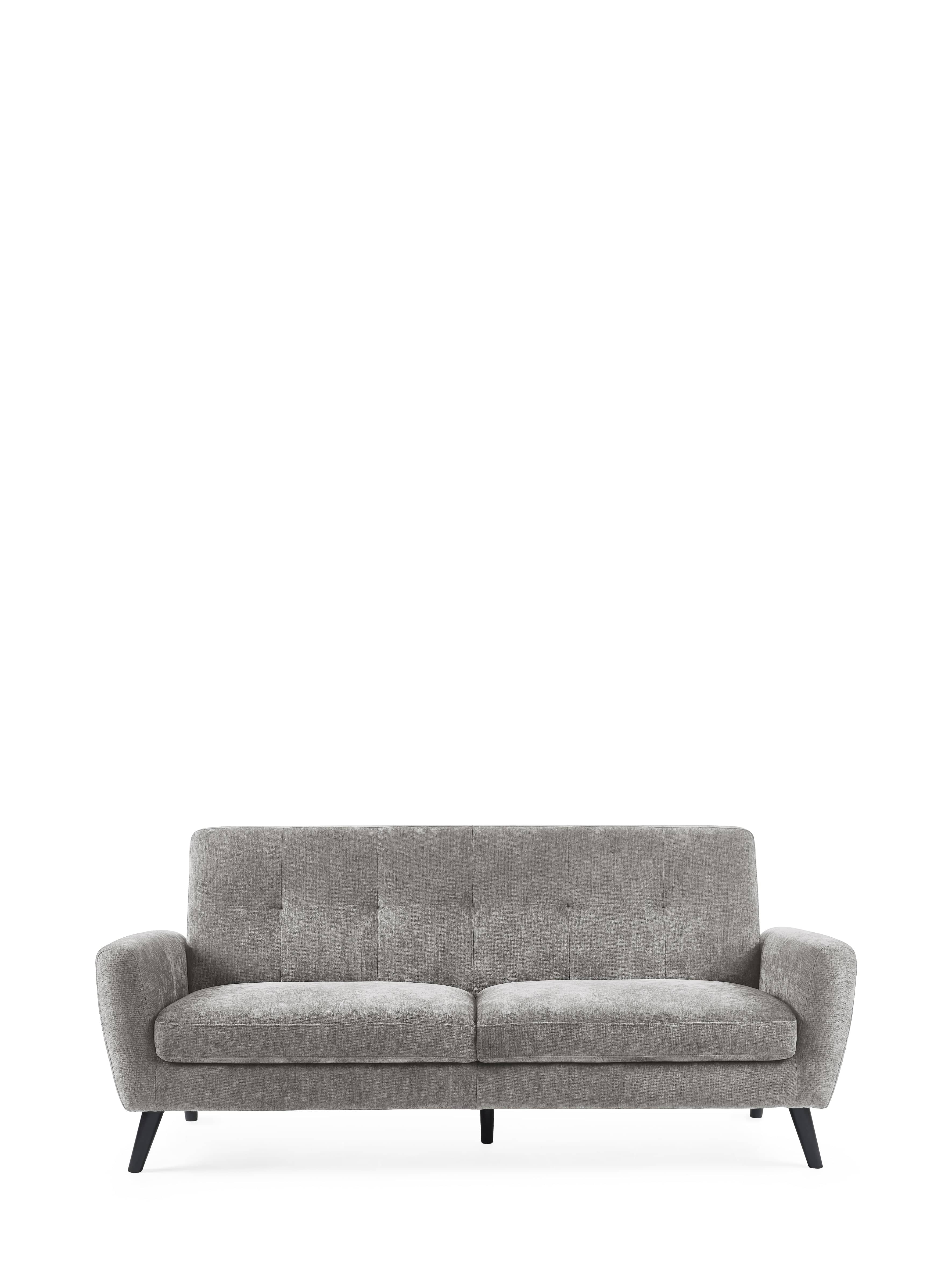 Julian Bowen Sofa Monza 3 Seater Sofa - Dove Bed Kings