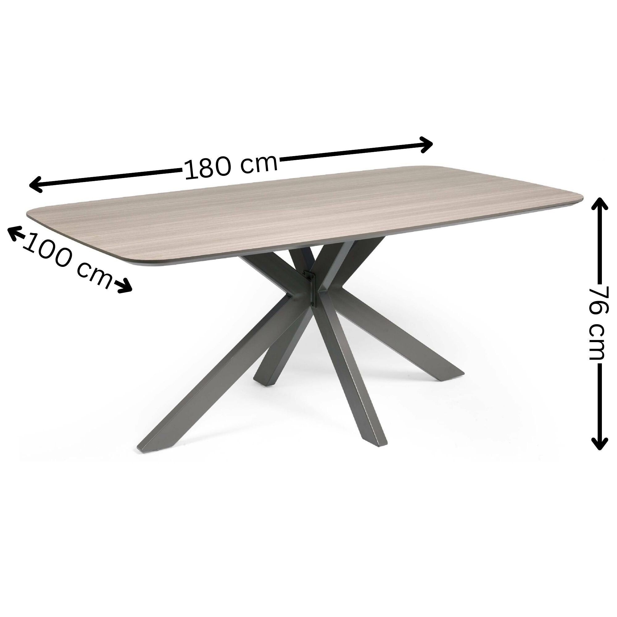 Noah Taupe Rectangular Dining Table