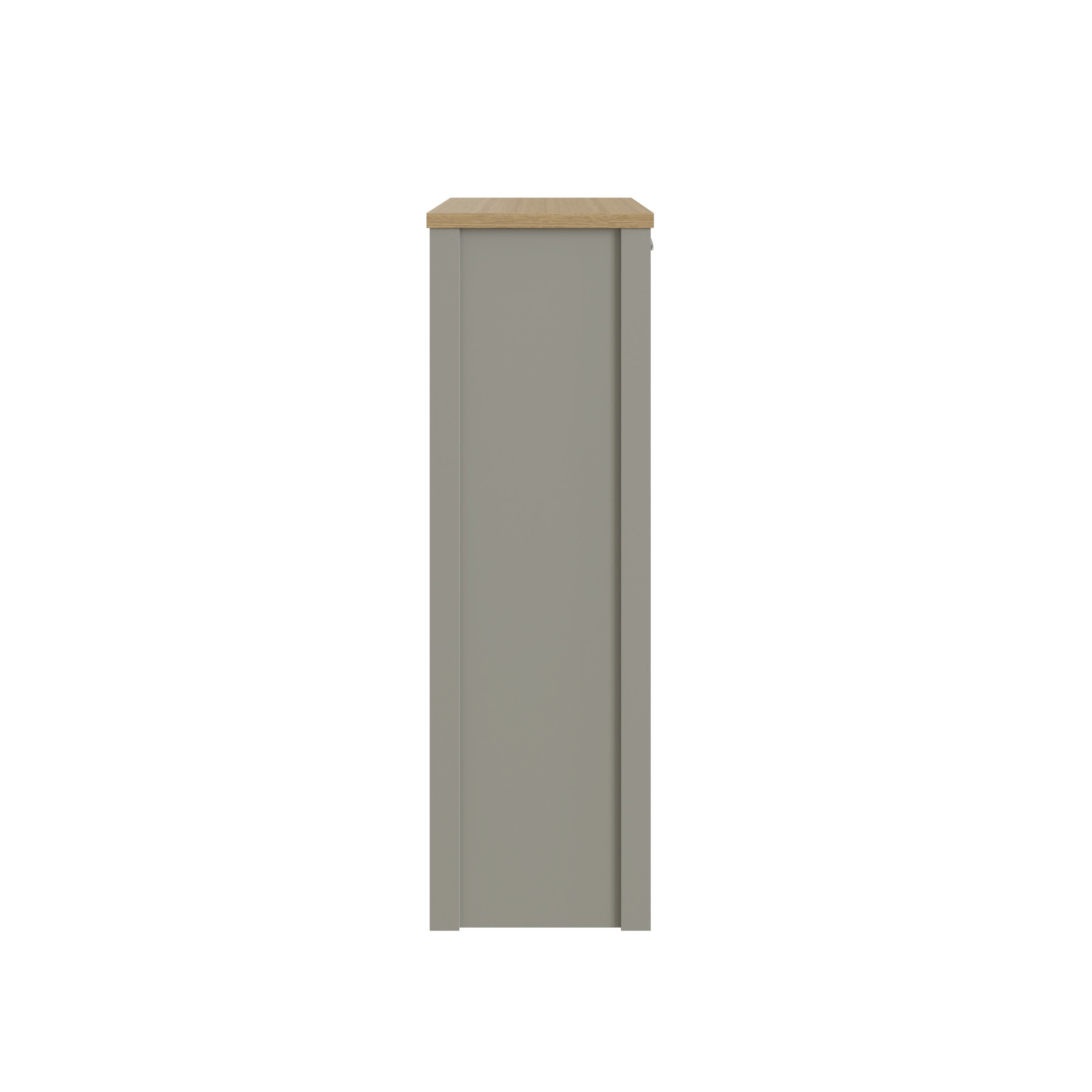 Lancaster 2 Door Shoe Cabinet Grey
