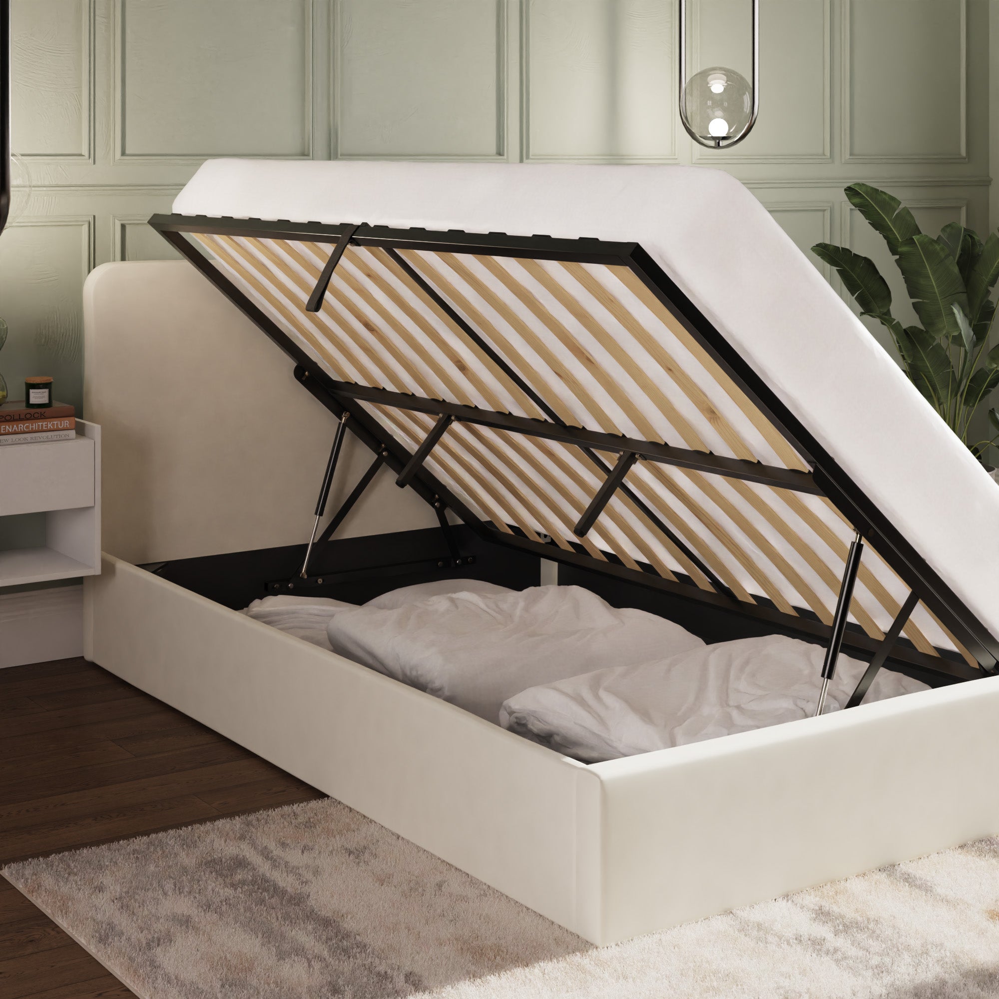 Chiswick Ottoman Bed Frame - Natural