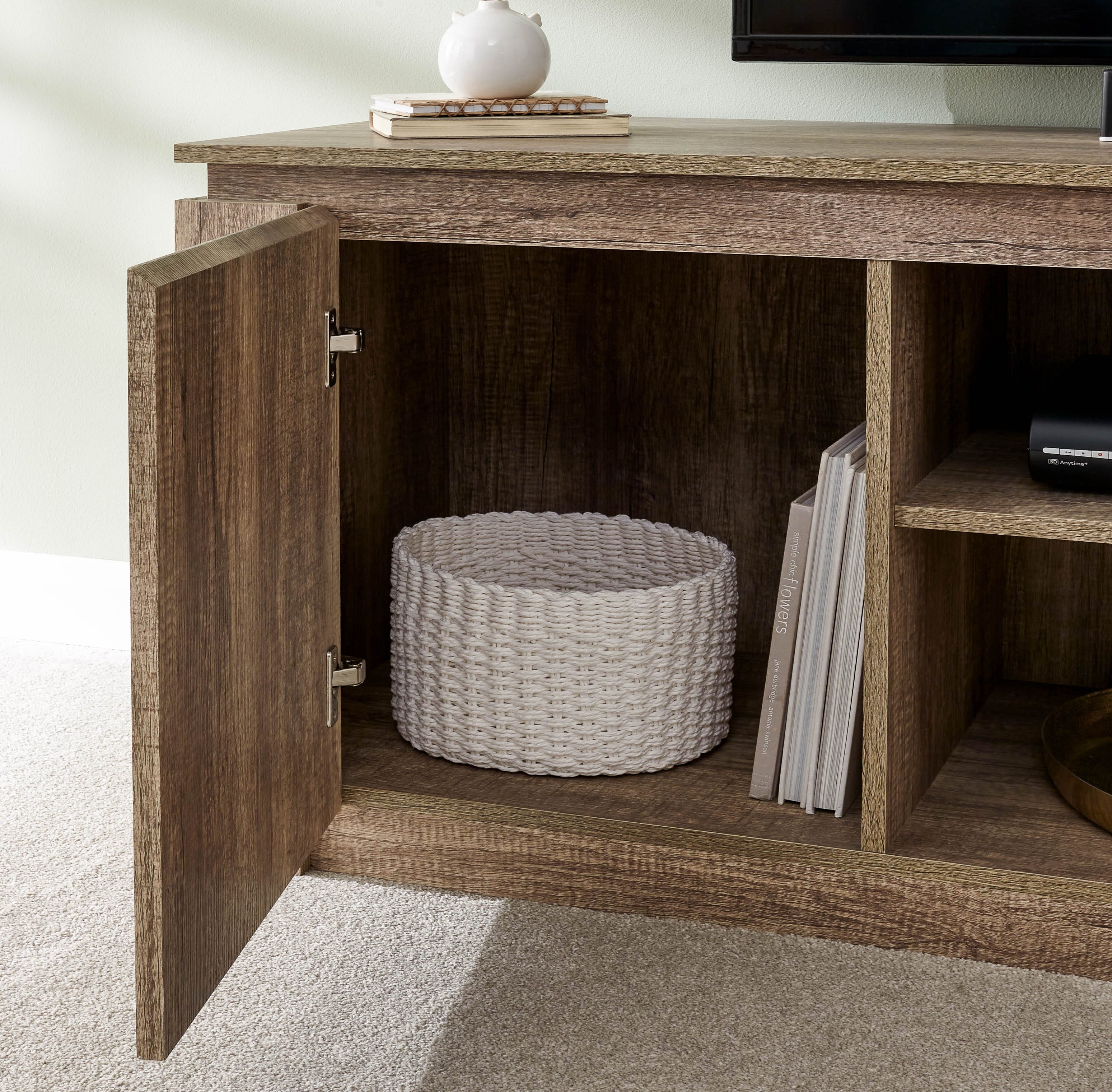 GFW TV Unit Canyon Oak TV Unit Bed Kings