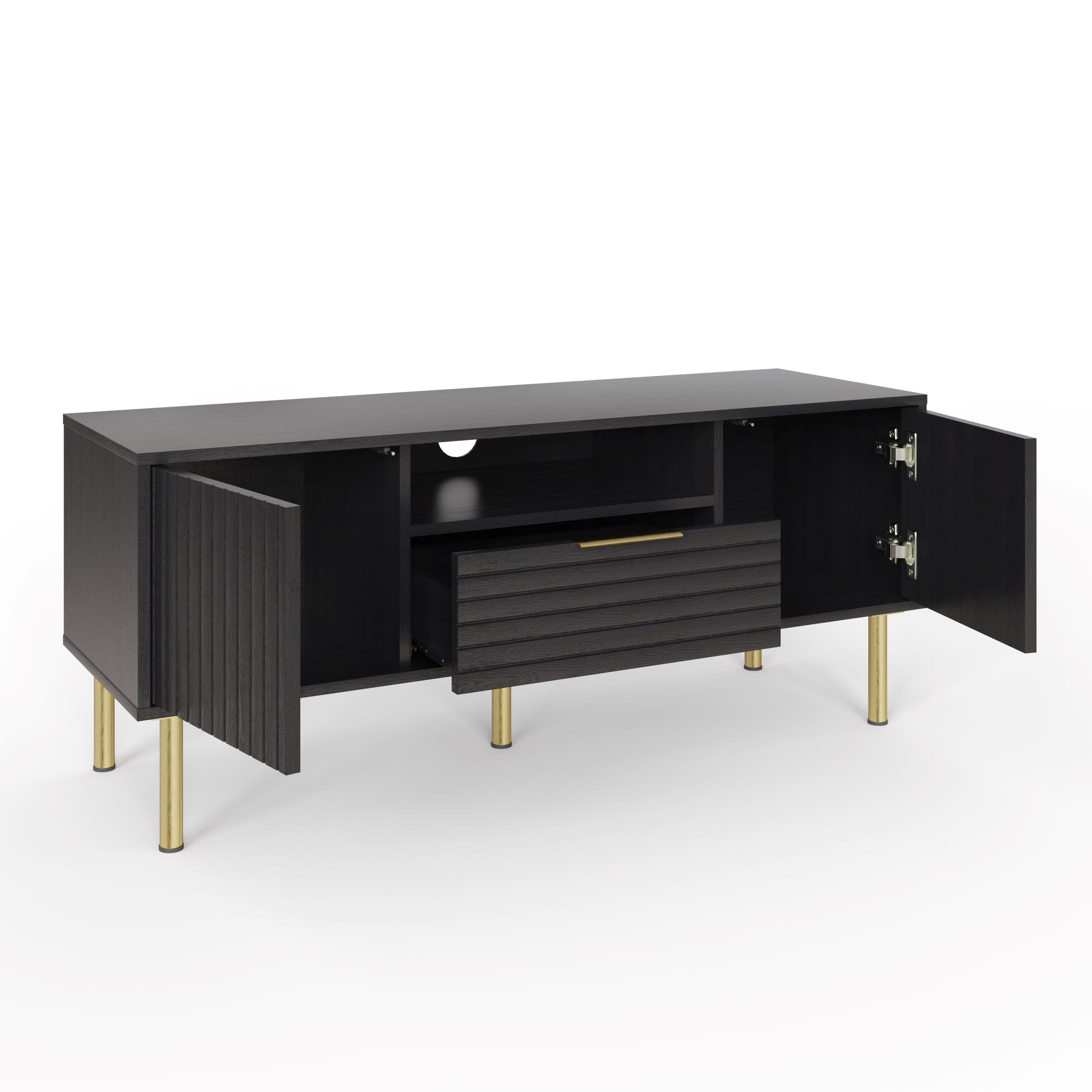 GFW TV Unit Nervata TV Unit Black Bed Kings
