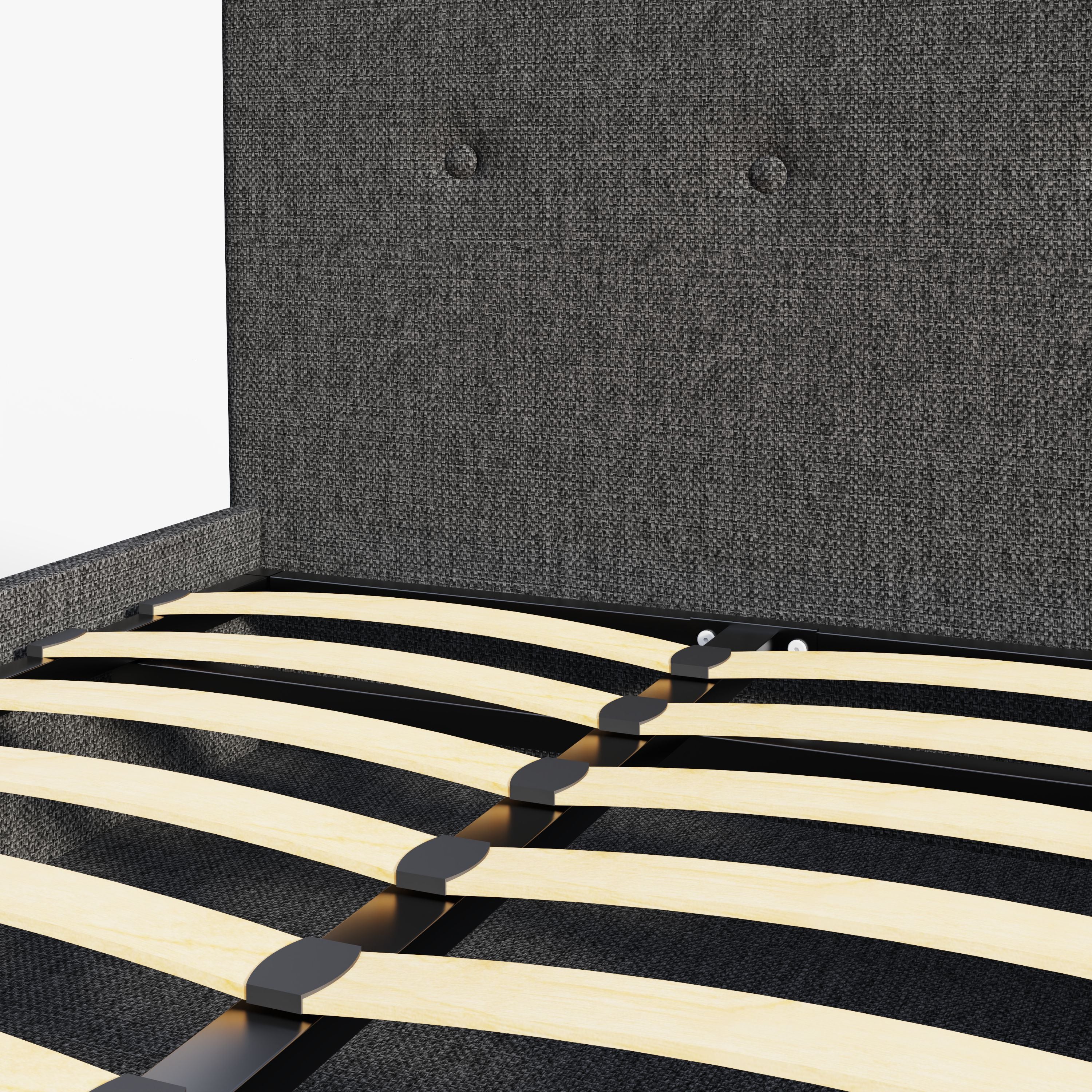 Ashbourne Fabric Upholstered Bed Grey