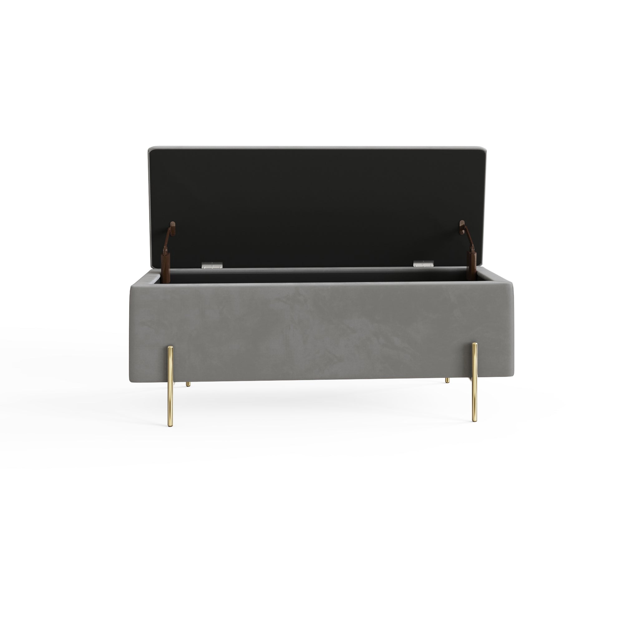 Mystica Ottoman Storage Bench Grey