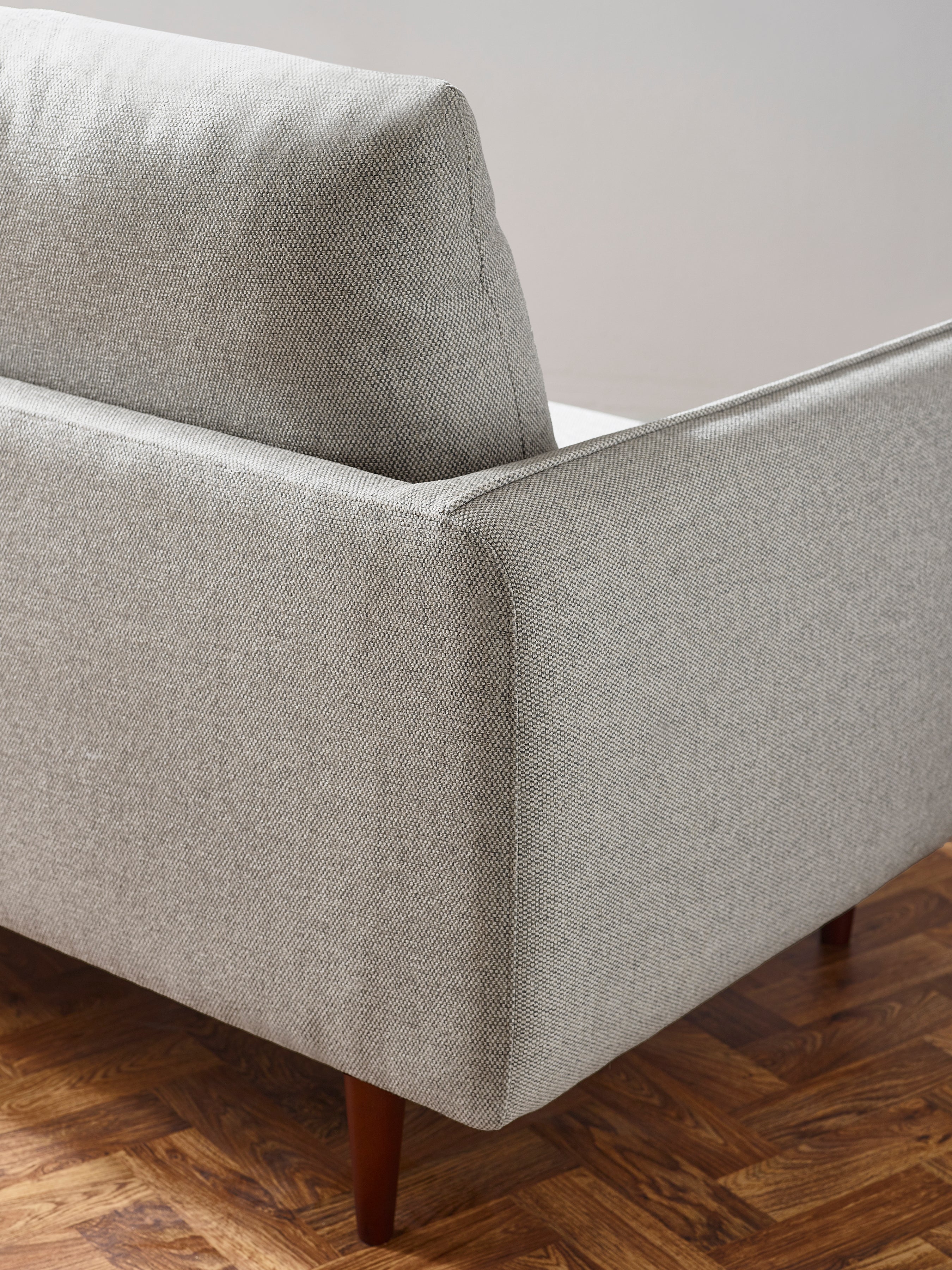 Remy 2 Seater Light Grey Fabric Sofa