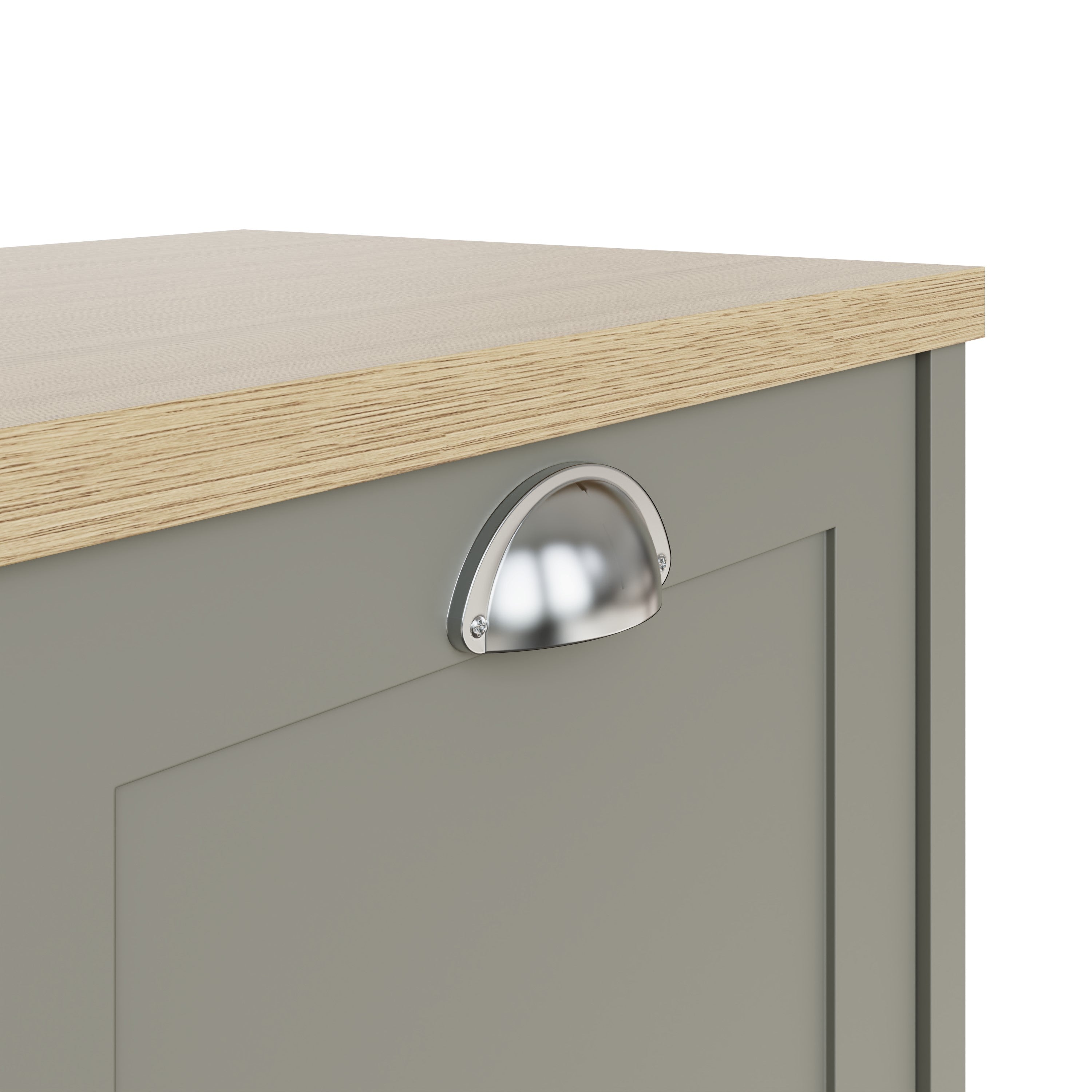 Lancaster 2 Door Shoe Cabinet Grey