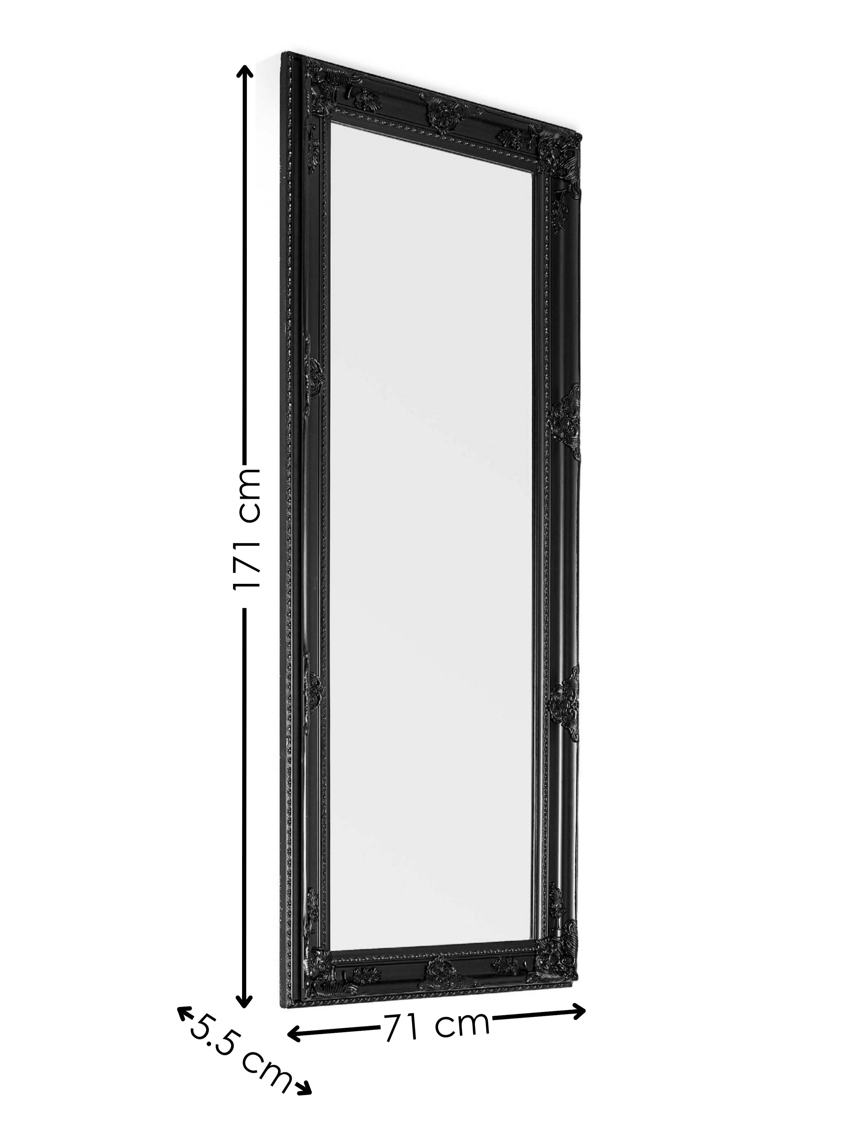 Palais Lean-To Dress Mirror Black