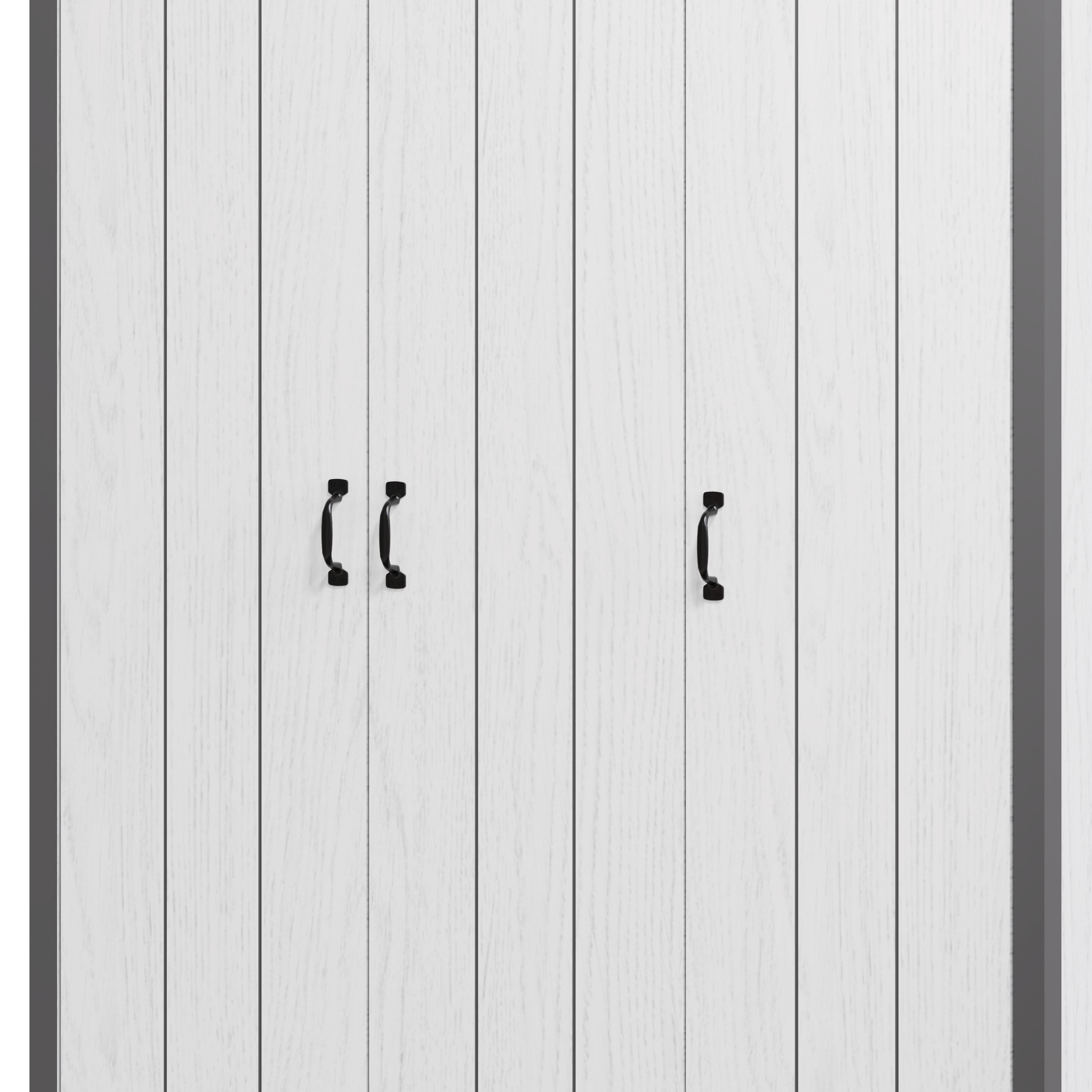 Boston 3 Door Wardrobe White