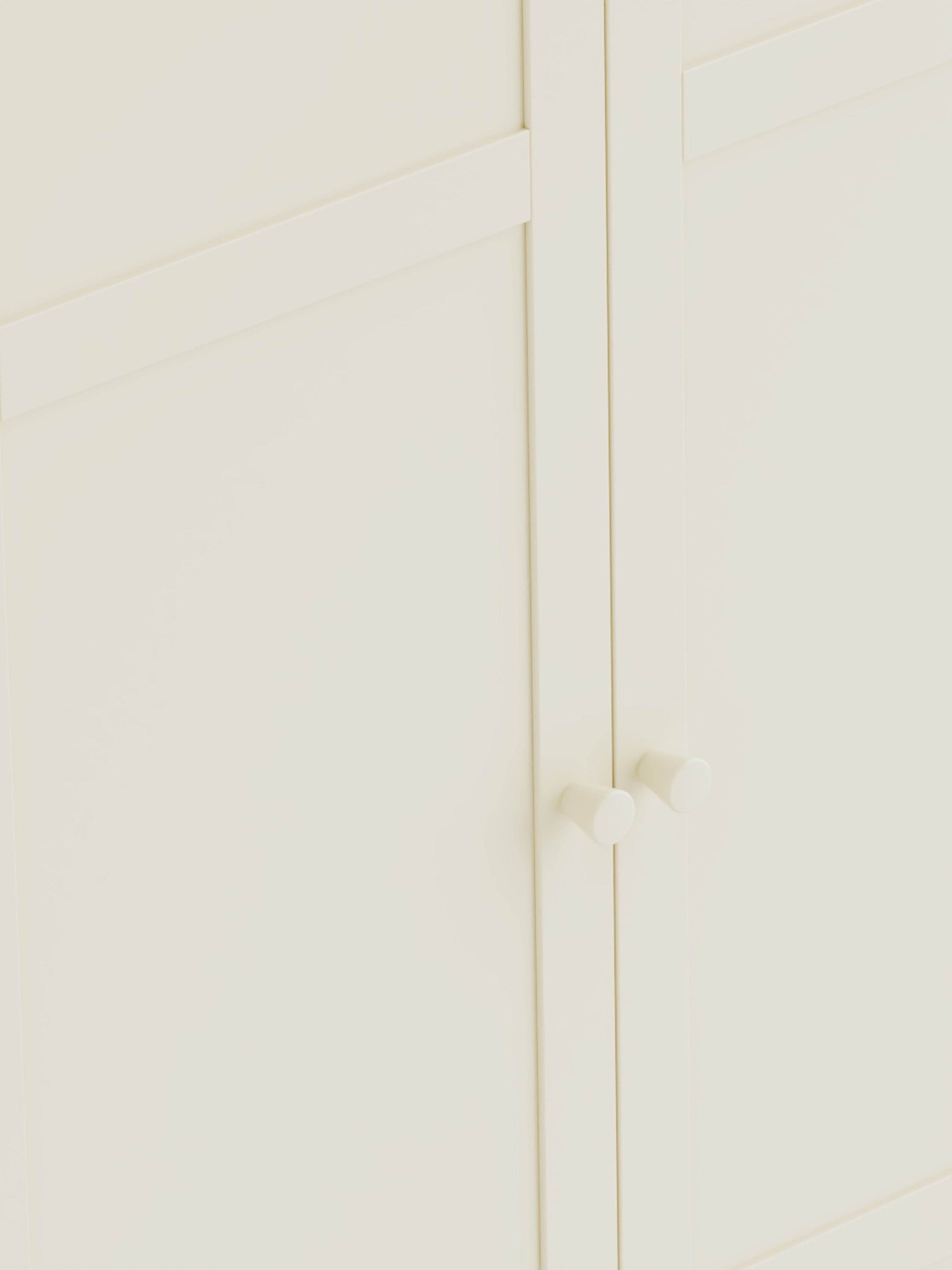 Julian Bowen Wardrobe Coxmoor Wardrobe - Ivory and Oak Bed Kings