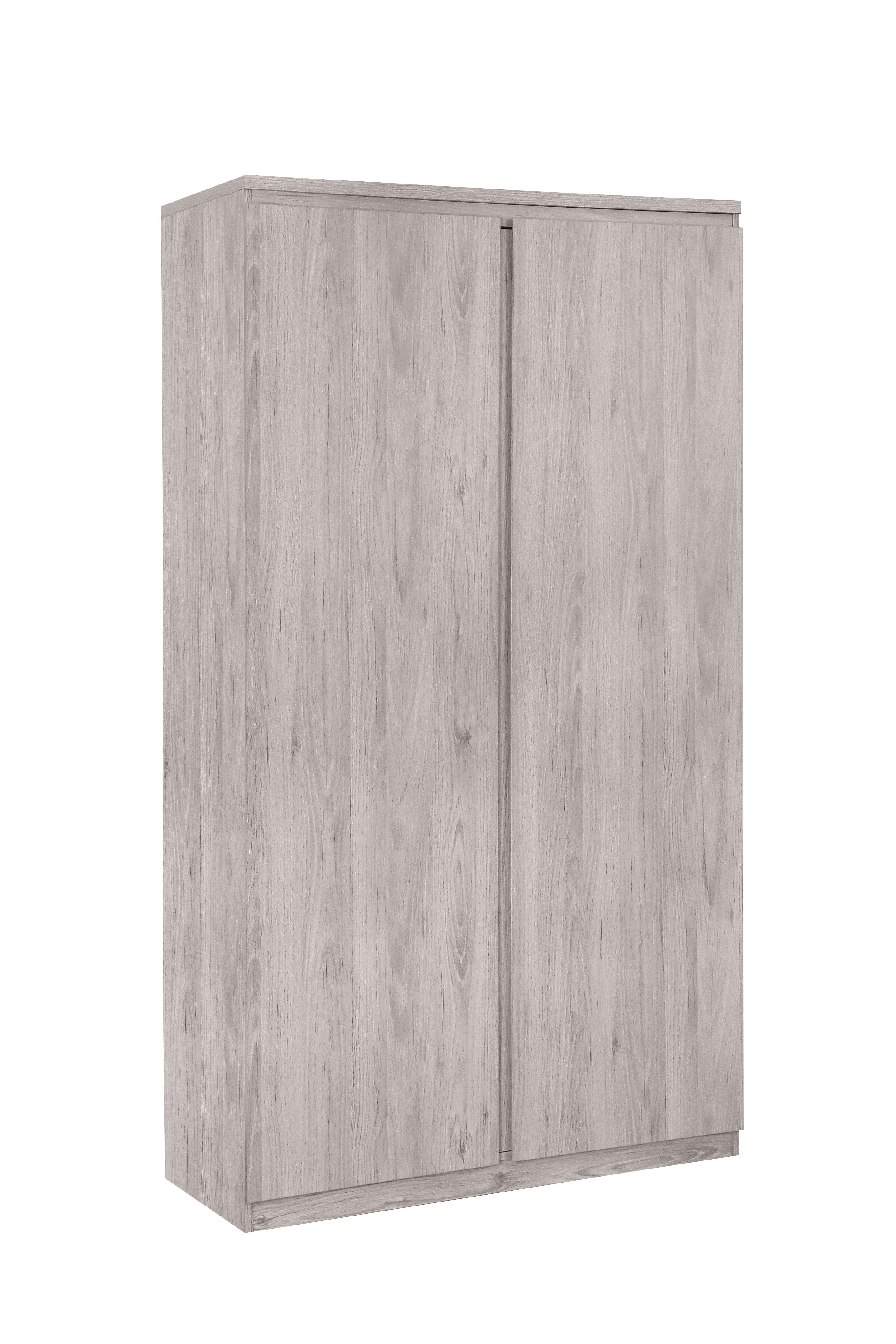 Julian Bowen Wardrobe Jupiter 2 Door Wardrobe Grey Oak Bed Kings