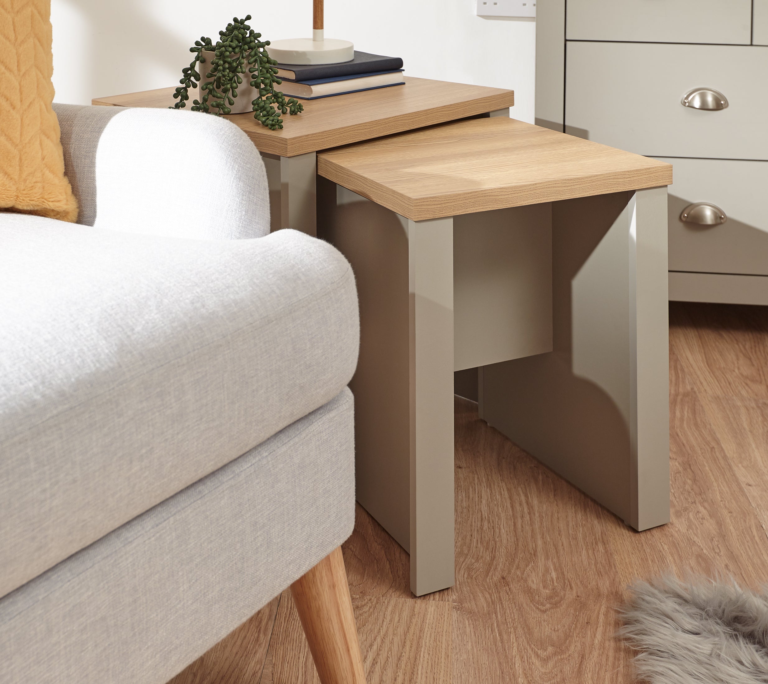 Lancaster Nesting Tables Grey