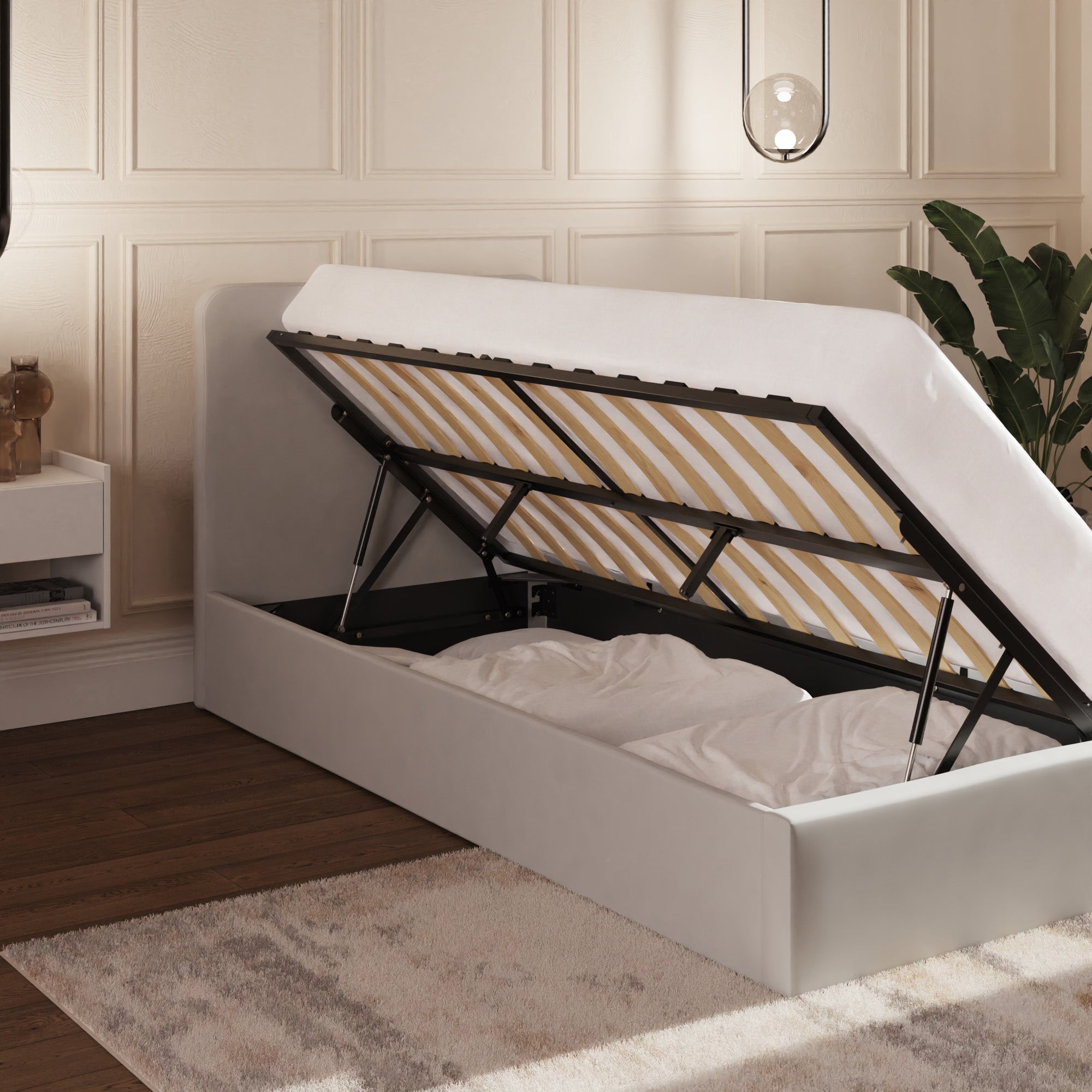 Chiswick Ottoman Bed frame - Soft Grey