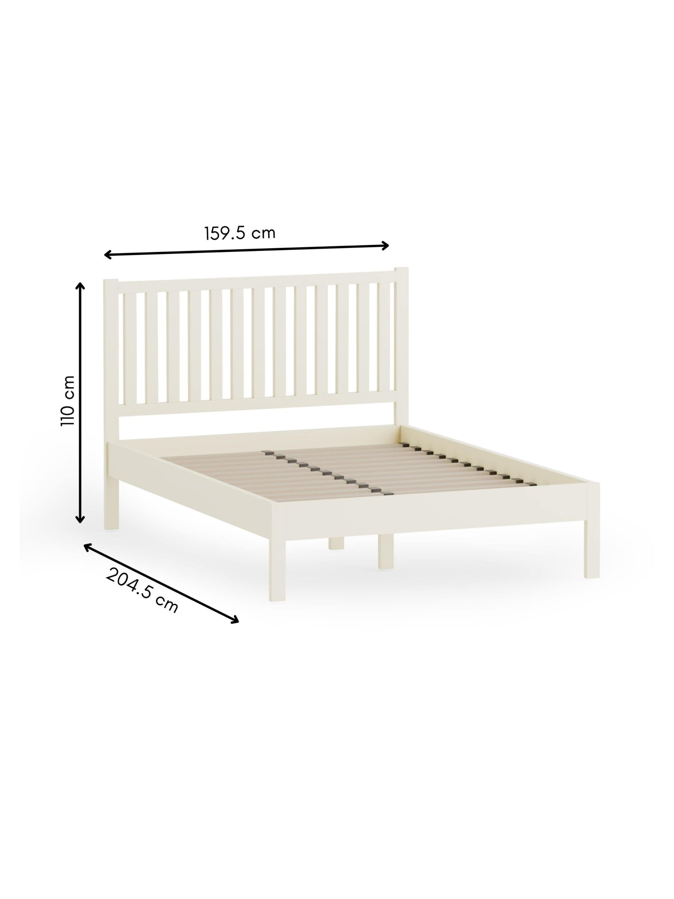 Julian Bowen Wood Bed Coxmoor Bed - Ivory and Oak Bed Kings