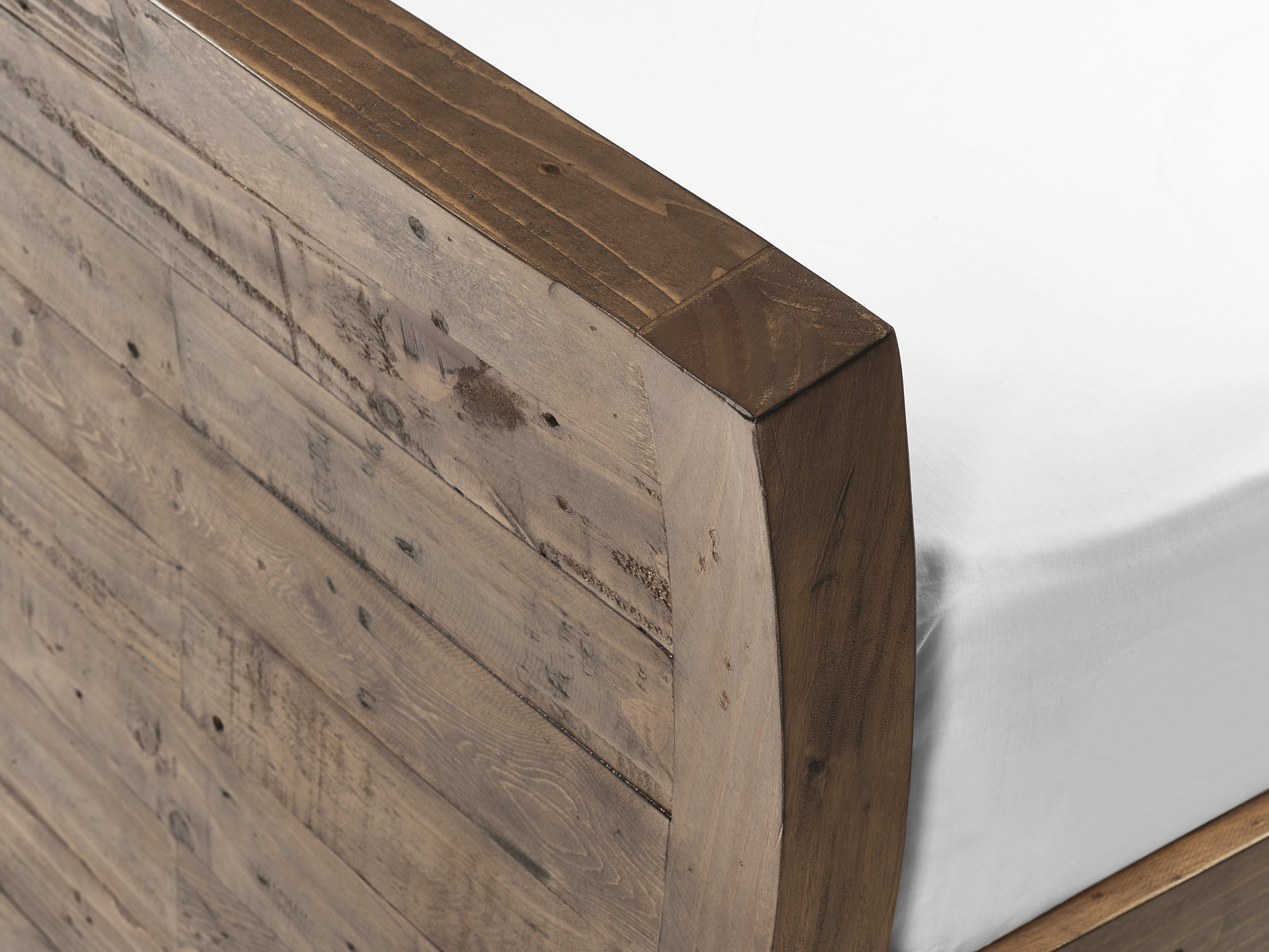 Julian Bowen Wood Bed Heritage Bed - Reclaimed Pine Bed Kings