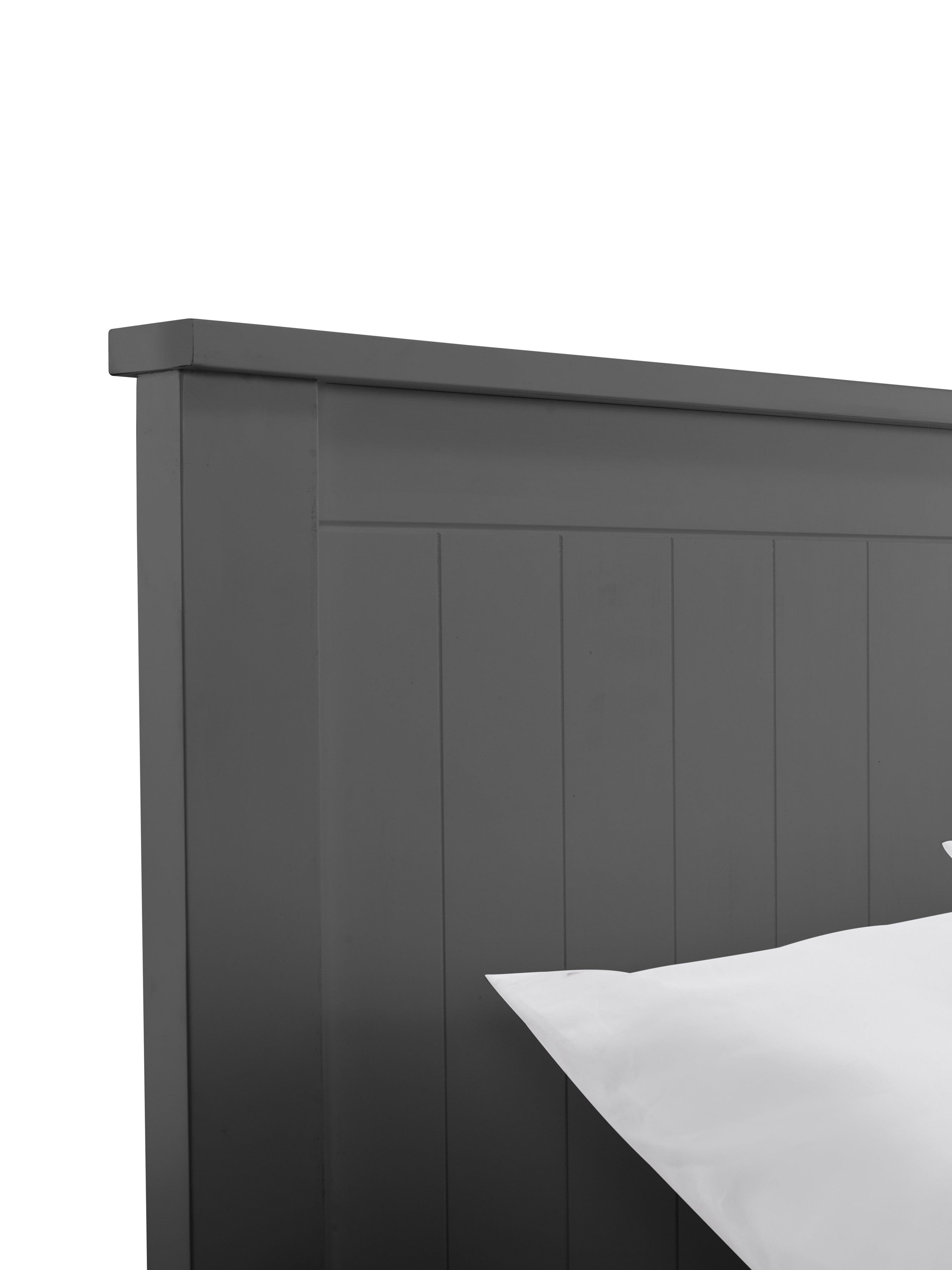 Julian Bowen Wood Bed Maine Ottoman Bed - Anthracite Bed Kings