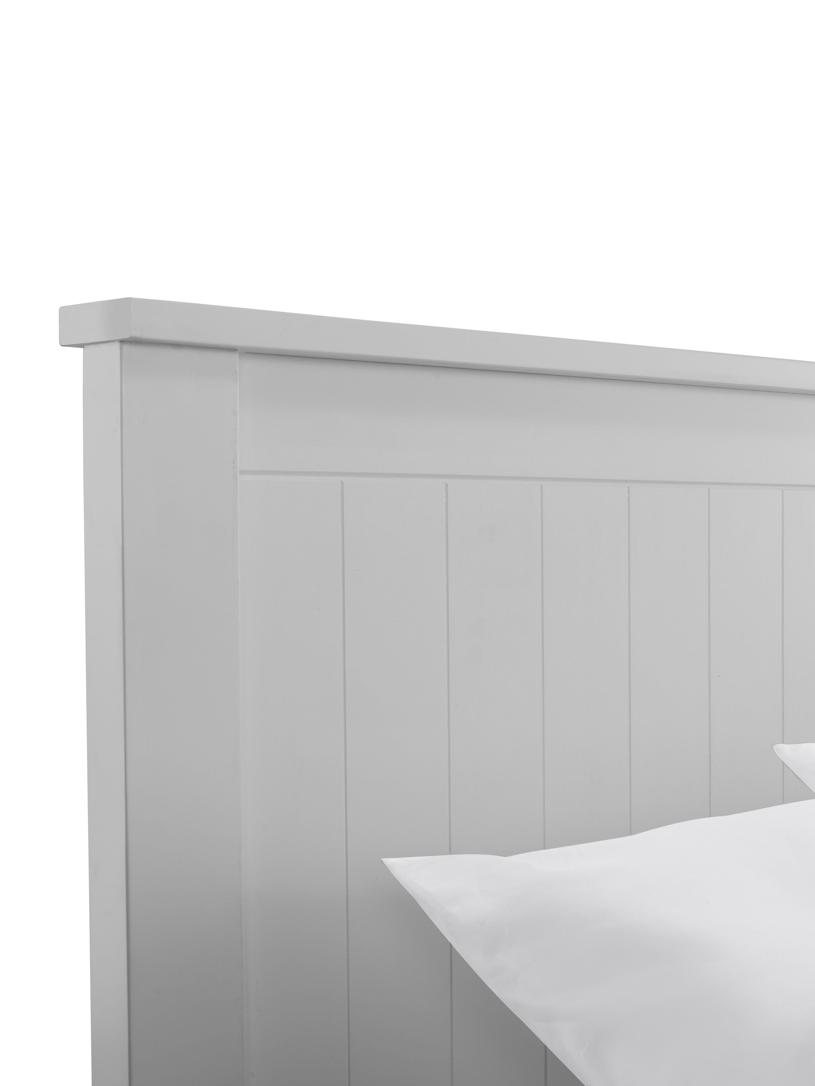 Julian Bowen Wood Bed Maine Ottoman Bed - Dove Grey Bed Kings