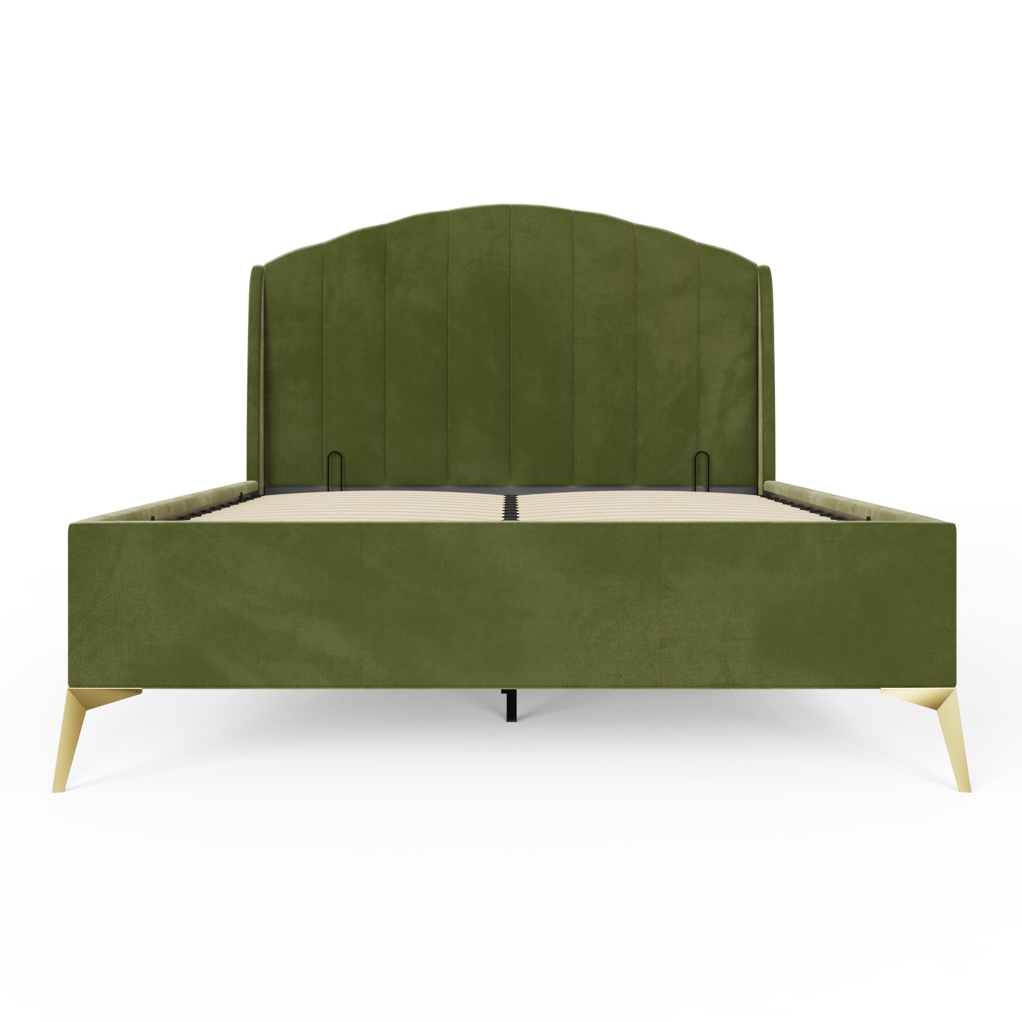 Pettine End Lift Ottoman Bed - Green