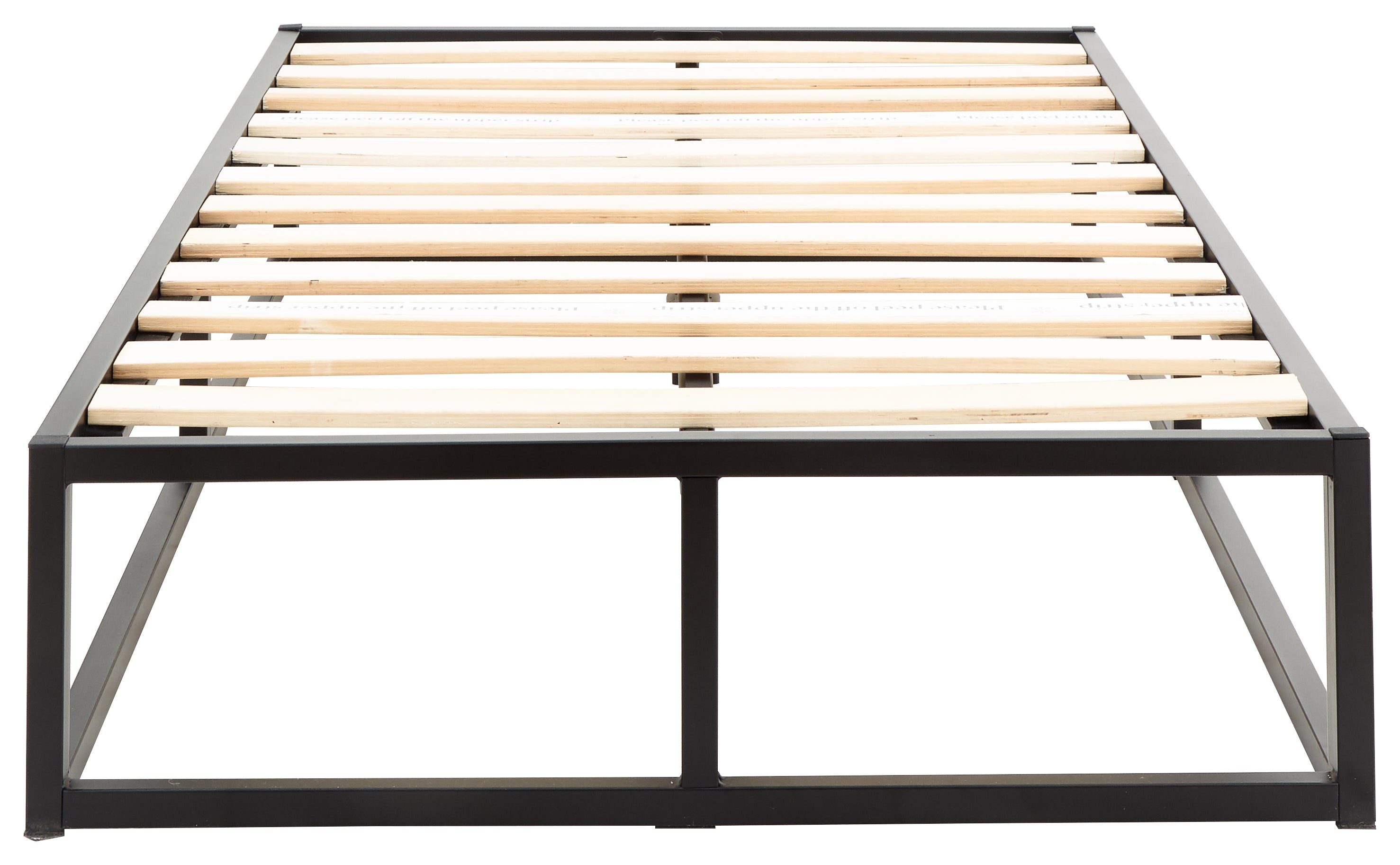 Platform Metal Bed Black