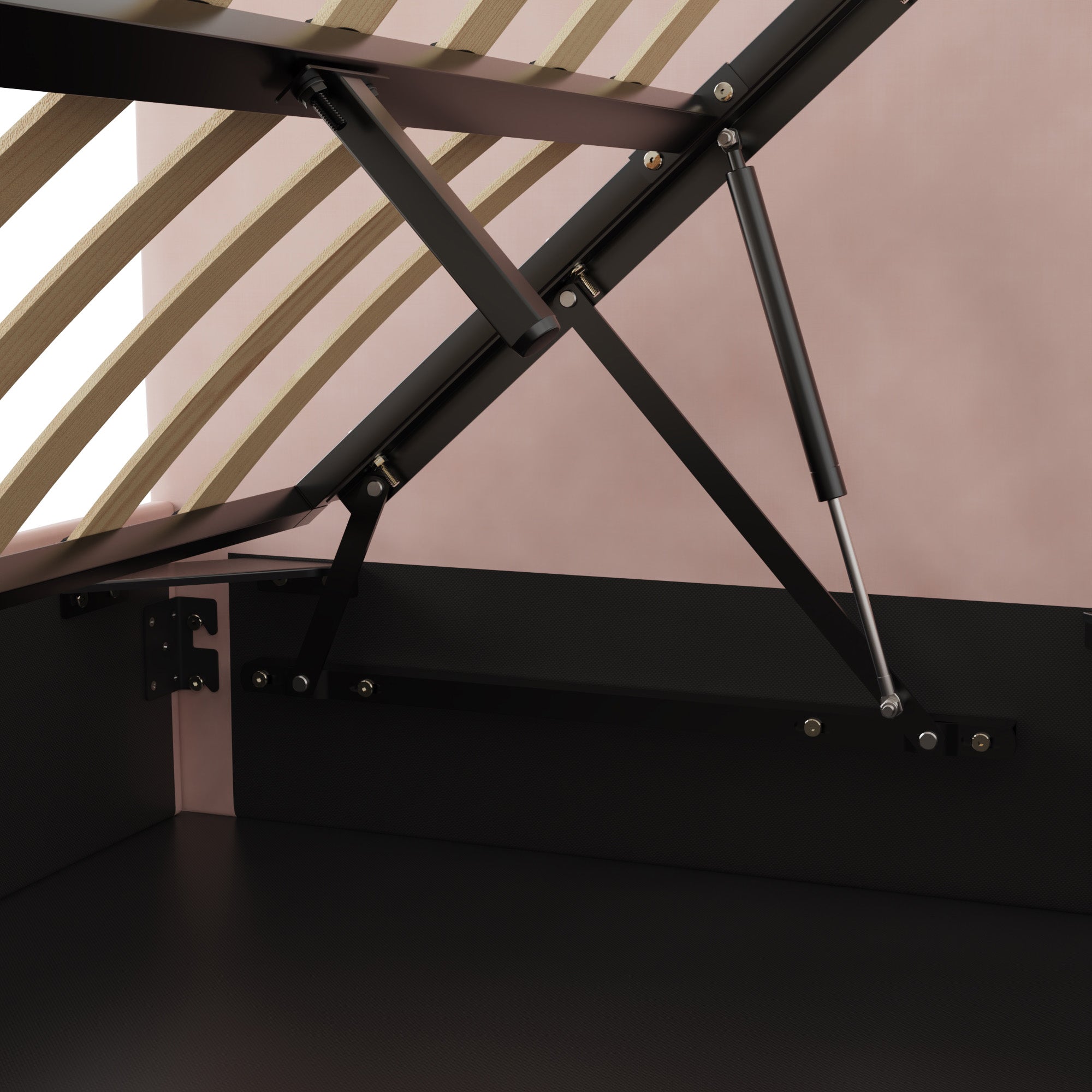 Chiswick Ottoman Bed Frame - Soft Pink