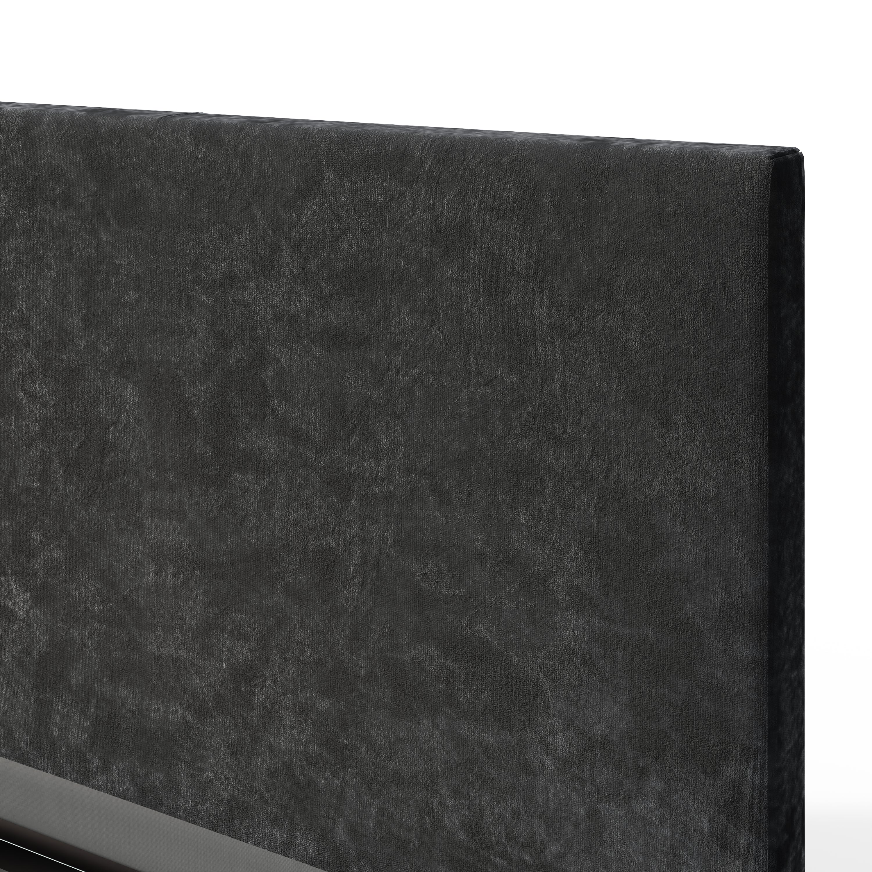 End Lift Ottoman Bed Frame- Black Crushed Velvet