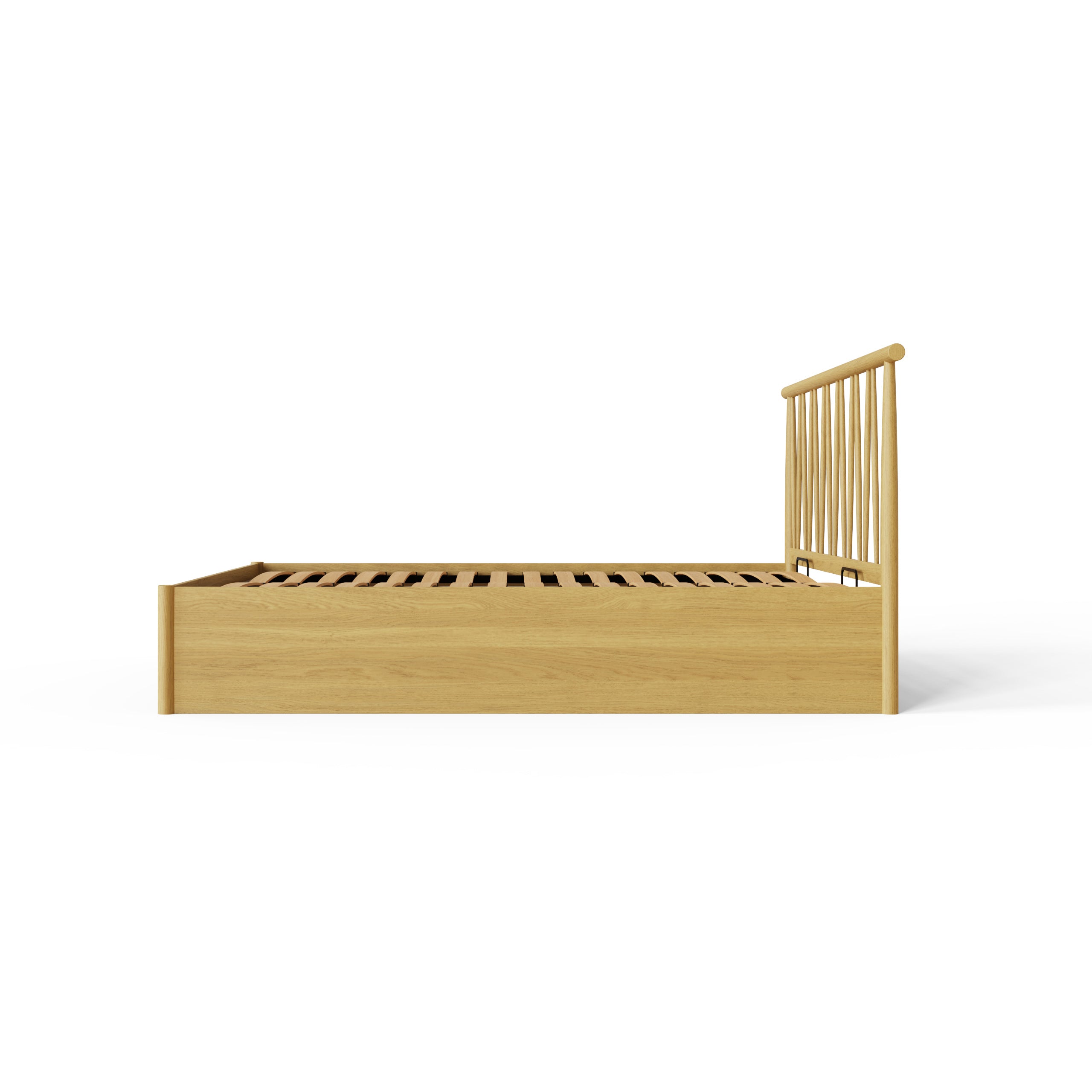 Fusum Spindle Ottoman Bed - Oak