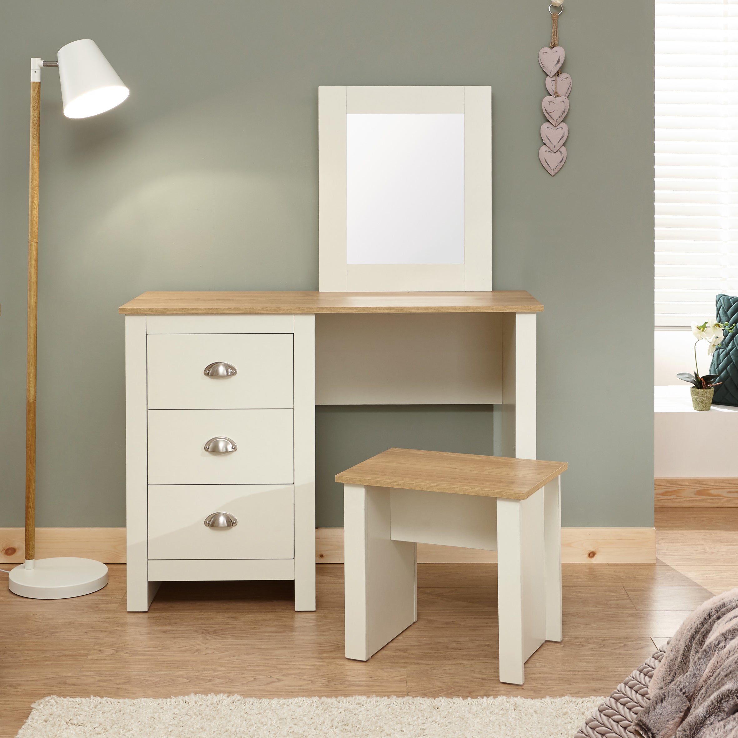 Lancaster Dressing Table Set Cream