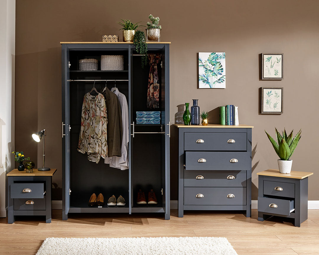 Lancaster Furniture Range by GFW | Grey, Cream, Blue, Green, Black – BedKings