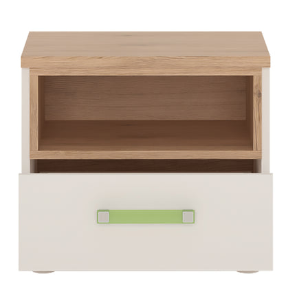4KIDS 1 Drawer Bedside Cabinet with Lemon Handles