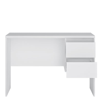 Fribo Desk 2 Drawer in Alpine White