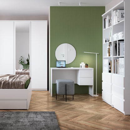 Fribo Desk 2 Drawer in Alpine White