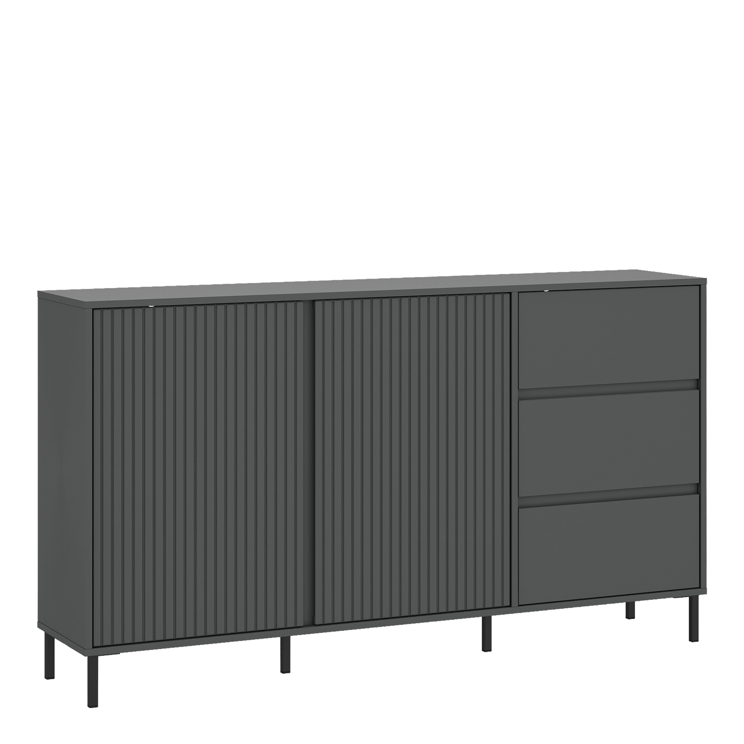 Avenale Sideboard 2 Door 3 Drawer in Anthracite