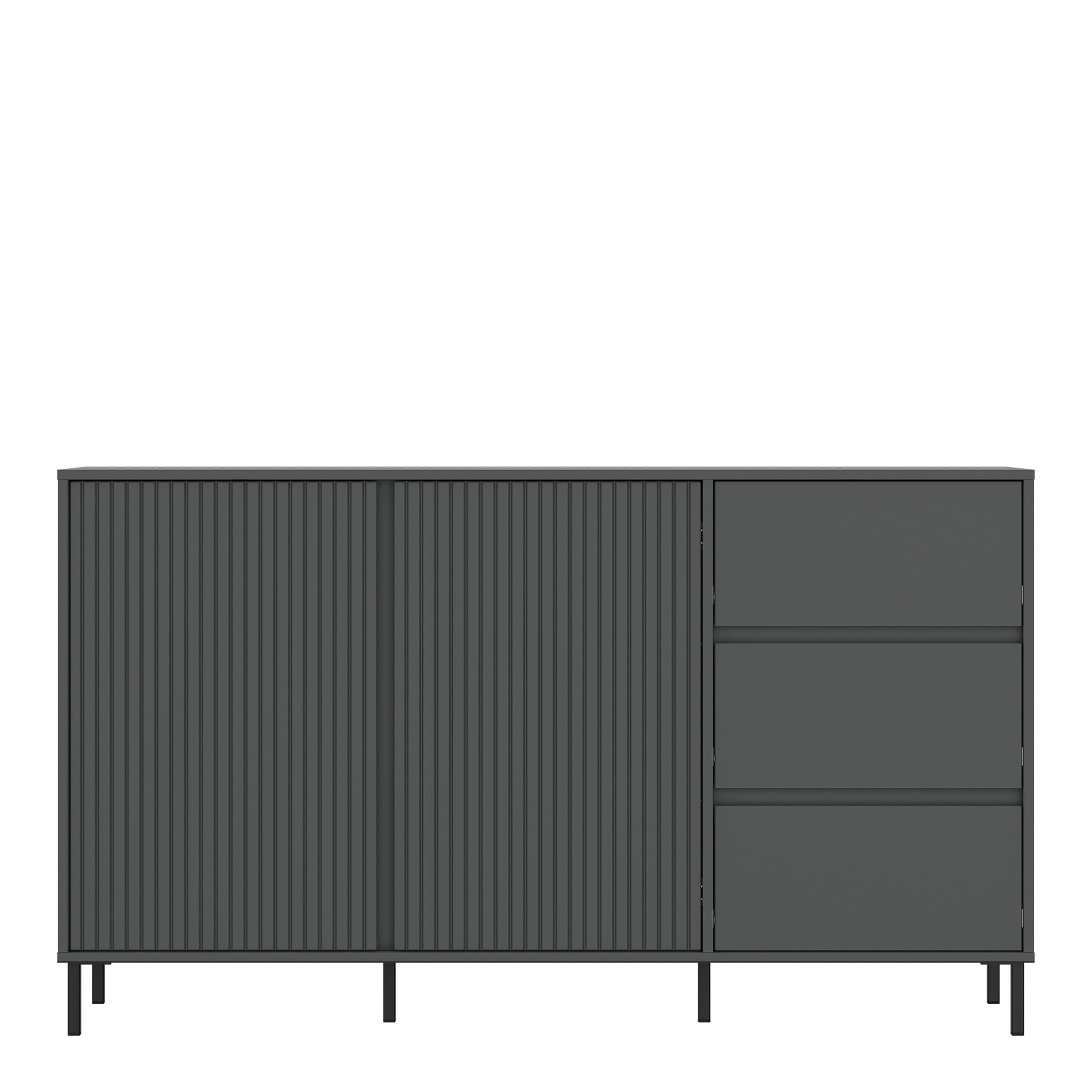 Avenale Sideboard 2 Door 3 Drawer in Anthracite