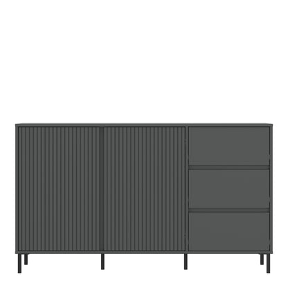 Avenale Sideboard 2 Door 3 Drawer in Anthracite