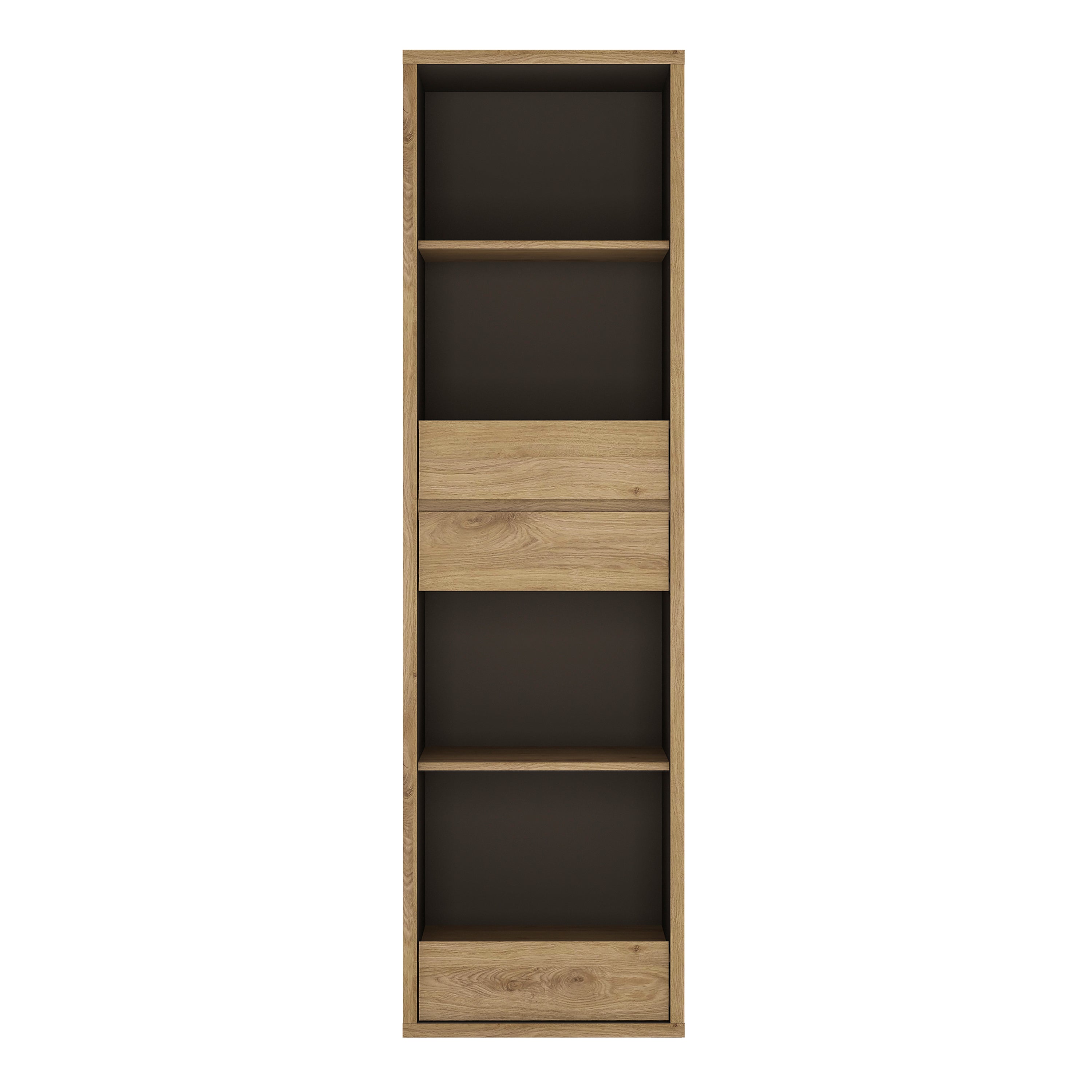 Shetland Tall Narrow 3 Drawer Bookcase