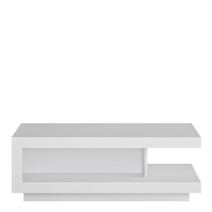 Lyon Designer Coffee Table in White and High Gloss