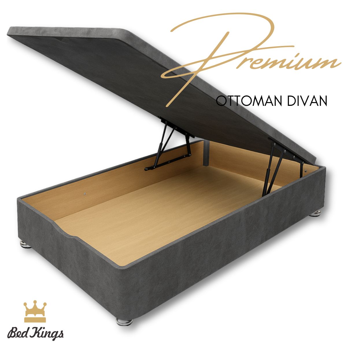 Premium Ottoman Storage Divan Base (End Lift)