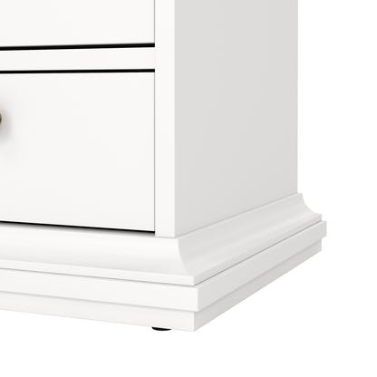 Paris Bedside 2 Drawers in White