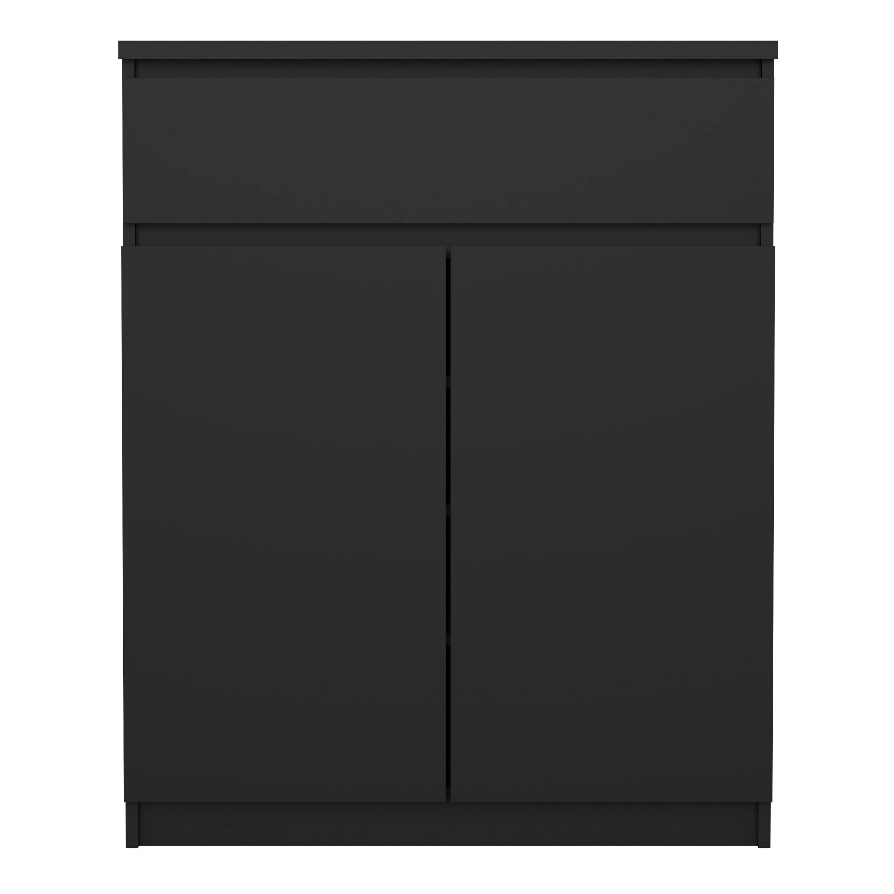 Naia Sideboard - 1 Drawer 2 Doors in Black Matt